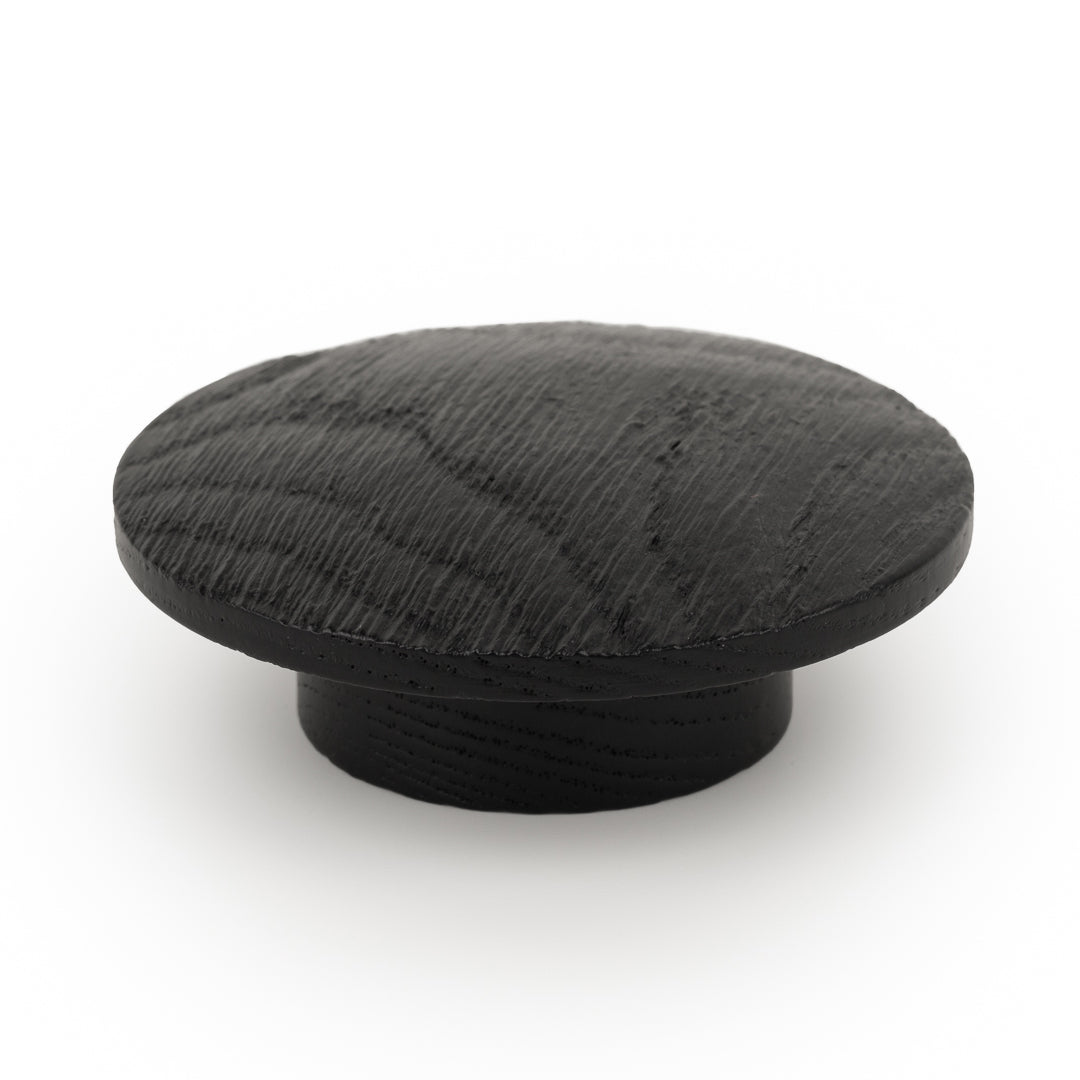 ECHO - D60mm Knob Brushed black wood