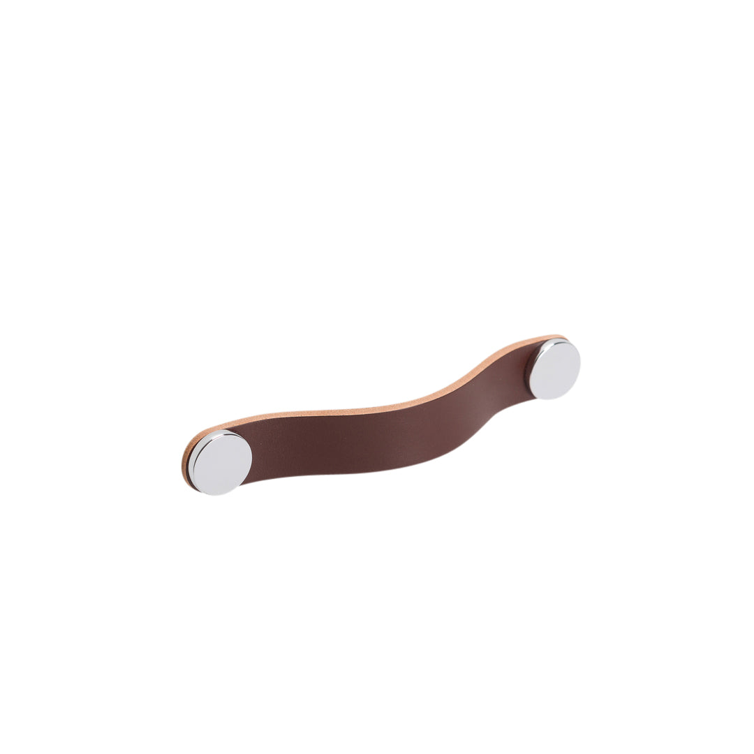 FLEXA - CC128L150mm Handle Brown + polished chrome