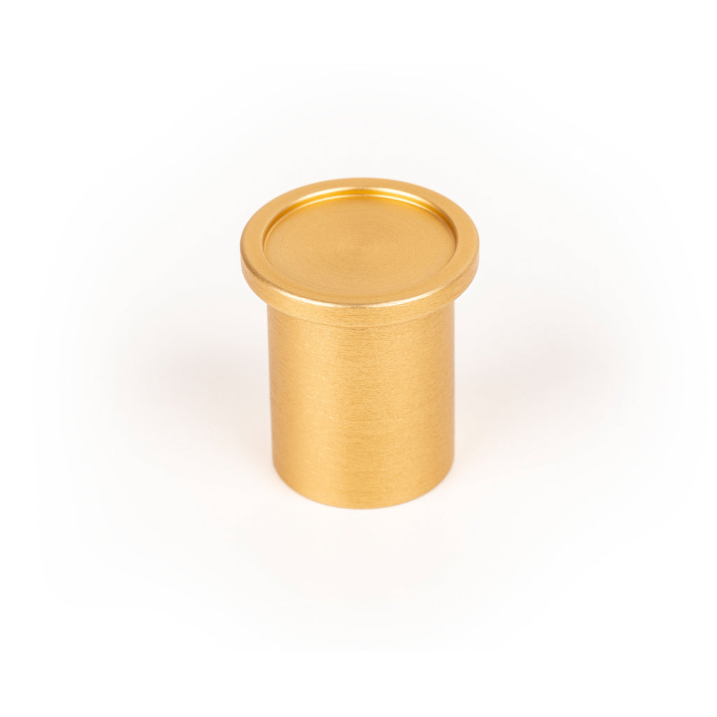 ROUND - 25x28mm Knob Brushed dark brass