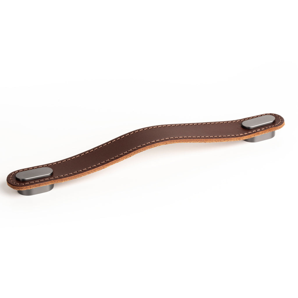 OBLONG - 22x197mm Handle Brown + brushed grey