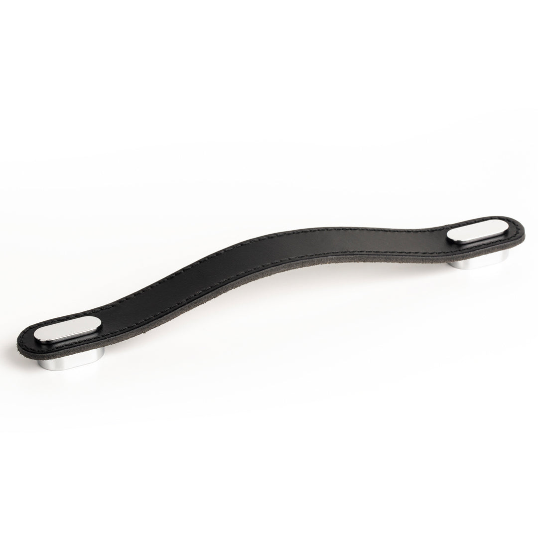 OBLONG - 22x197mm Handle Black + polished chrome