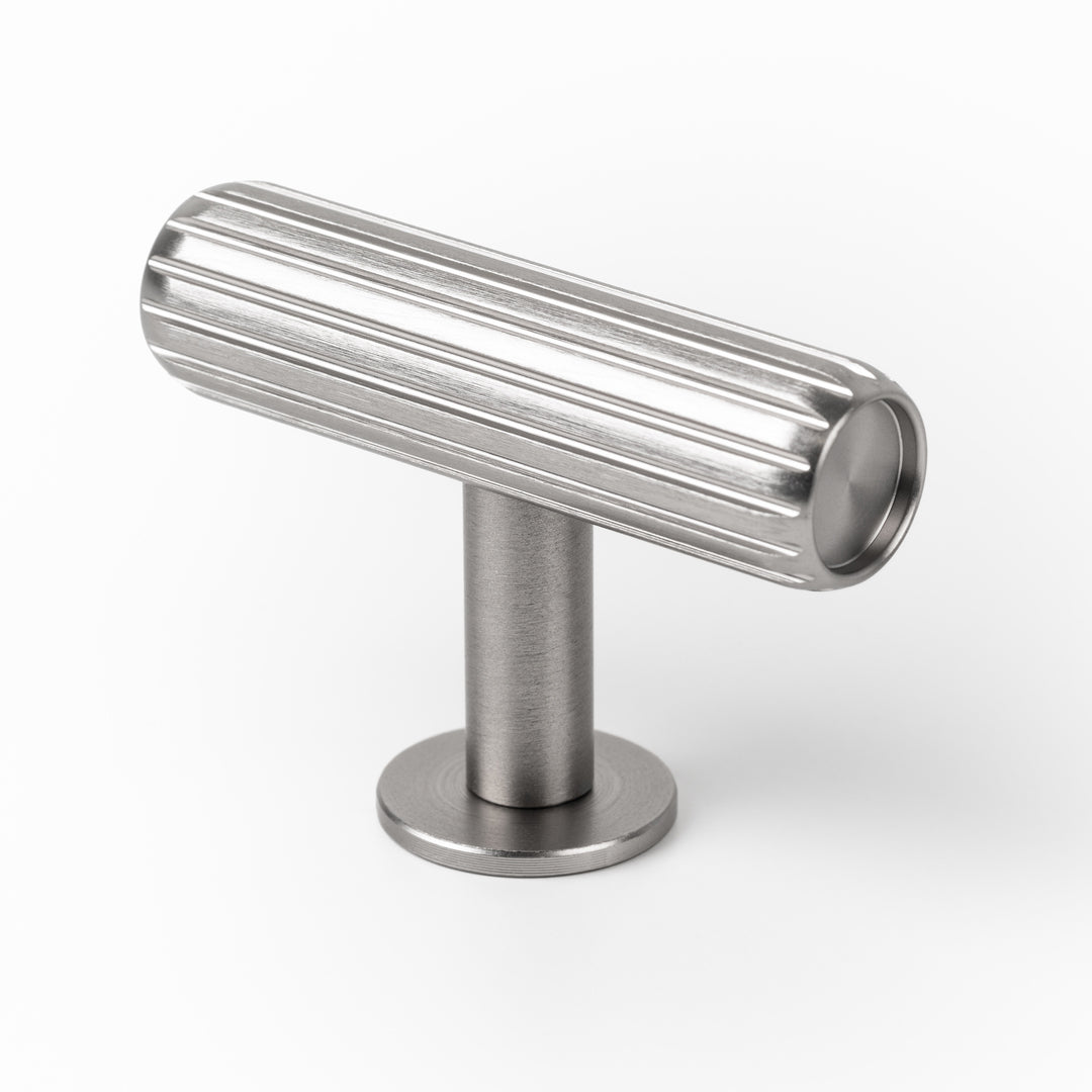RILLE - 55x38mm T Knob Stainless Steel look