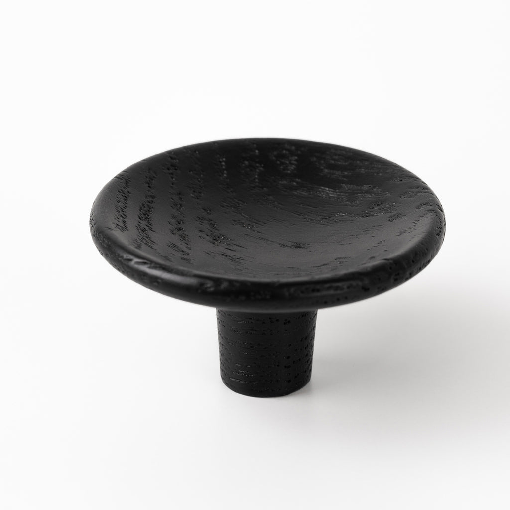 DISC - D38mm Knob Ash matt black lacquered