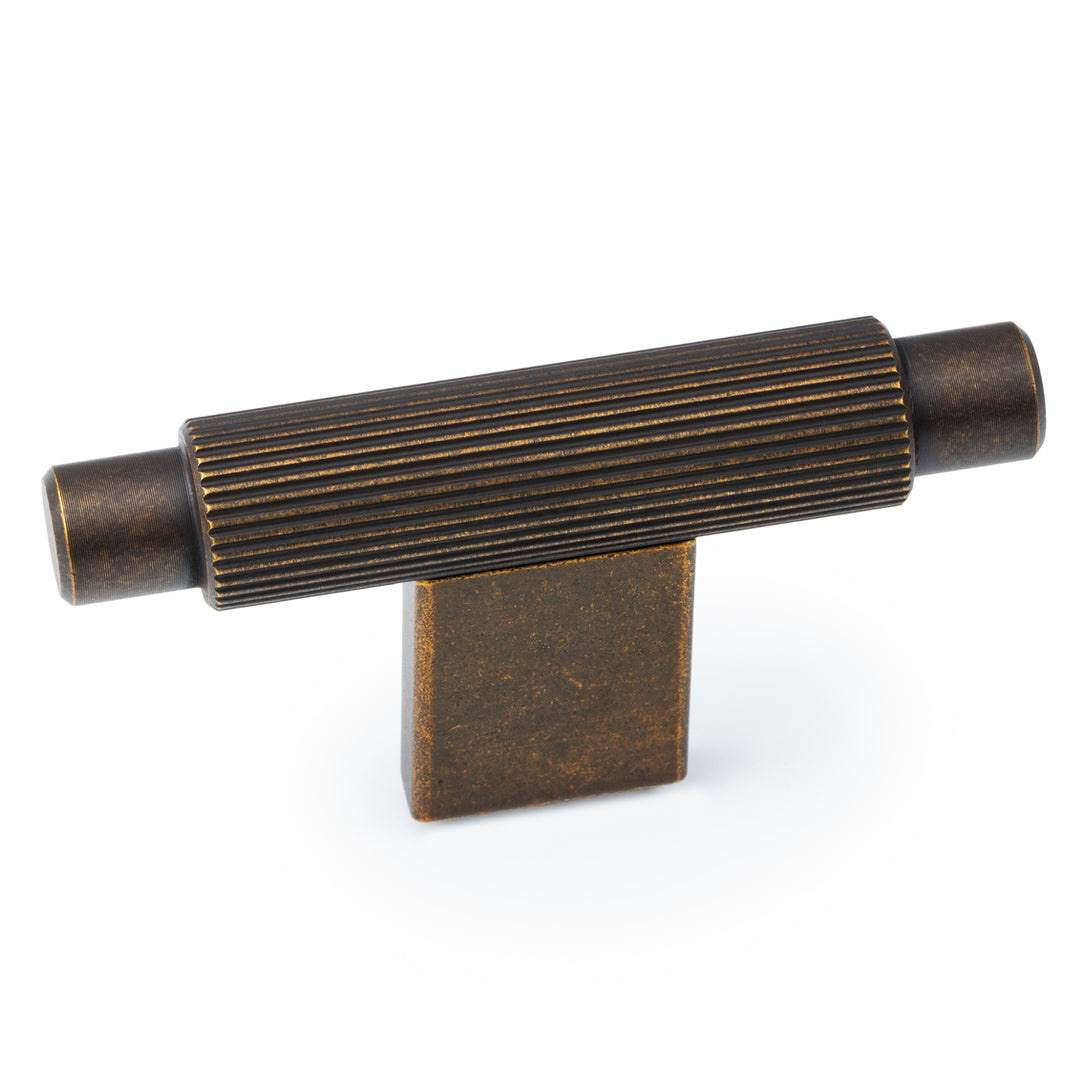 ARPA - 70x37mm T Knob Rustic brass