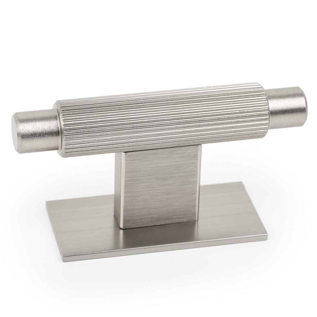 ARPA Plate - 70x25mm T Knob Stainless Steel look