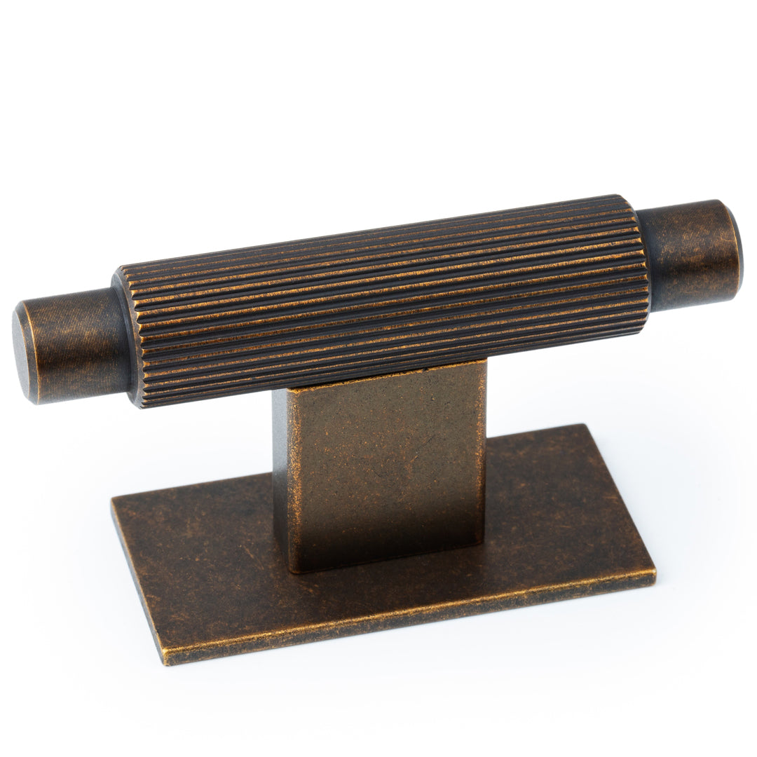 ARPA Plate - 70x25mm T Knob Rustic bronze