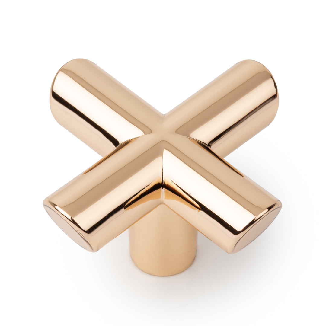 EQUIS - 40x40mm Knob Polished brass