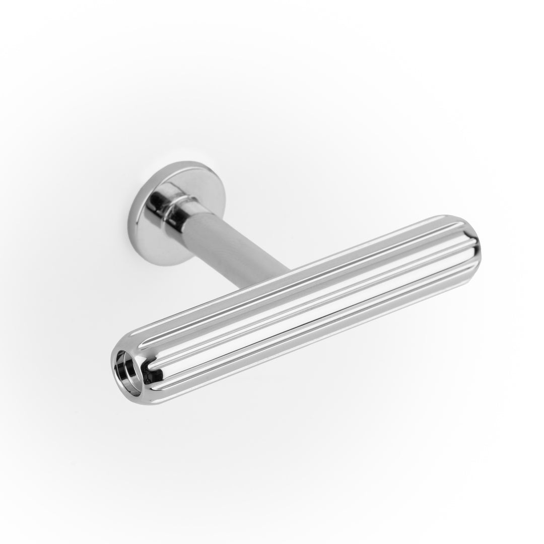 RILLE MINI - 55x34mm T Knob Polished nickel