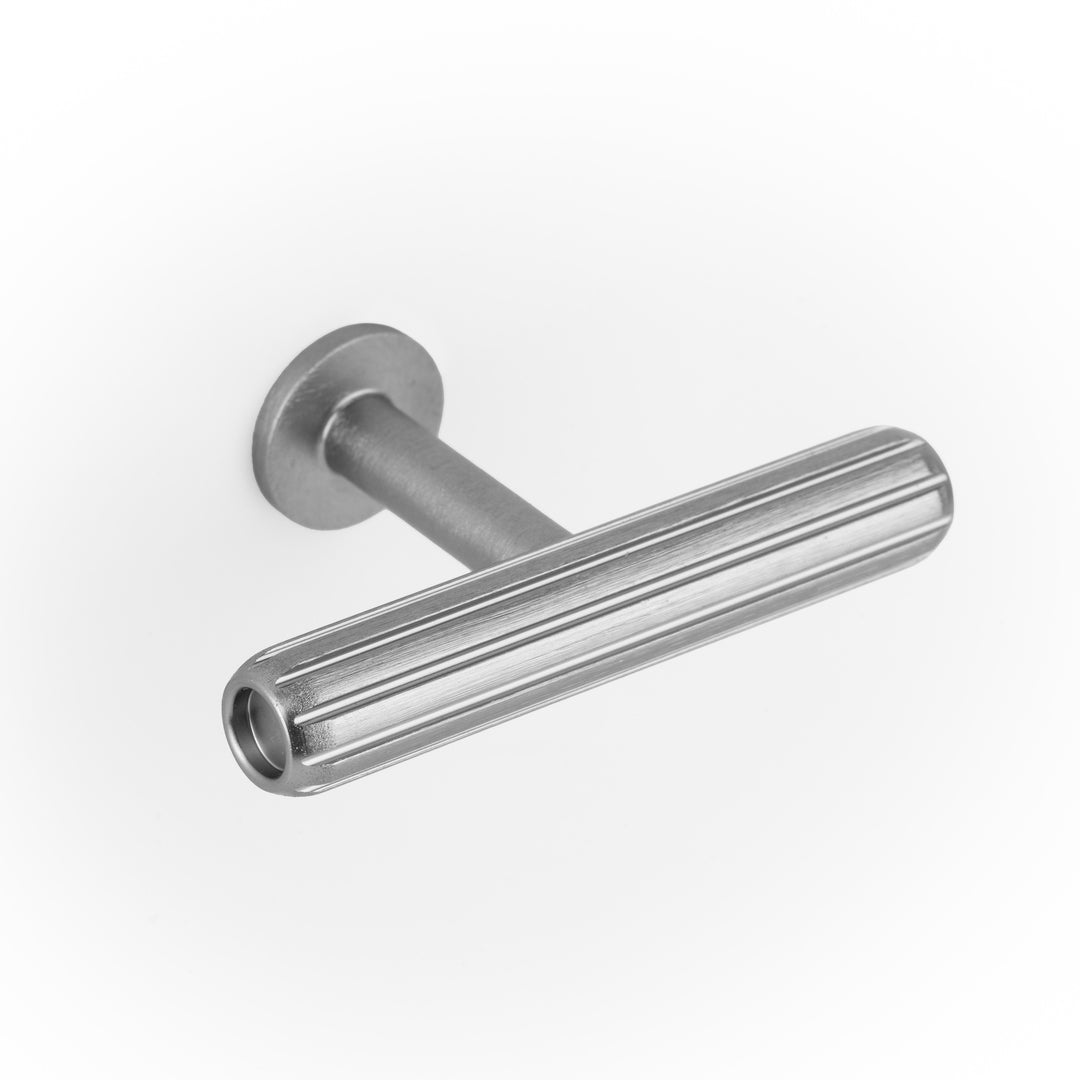 RILLE MINI - 55x34mm T Knob Stainless Steel look