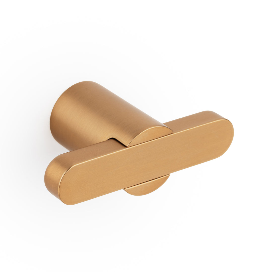 FUSION - 58x31.5mm T Knob Brushed brass cava