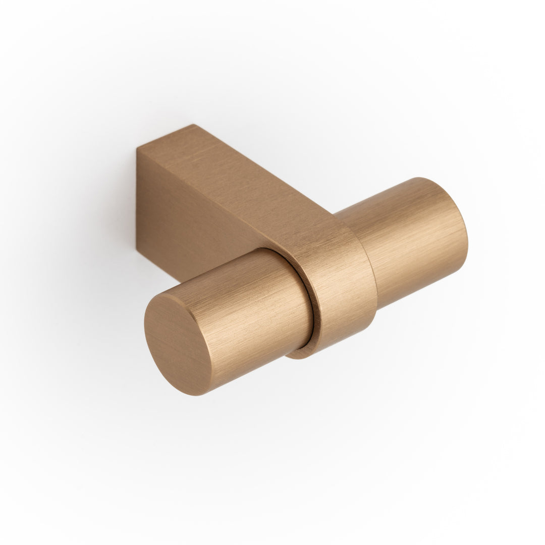 NOBB - 52x45mm T Knob Brushed brass cava