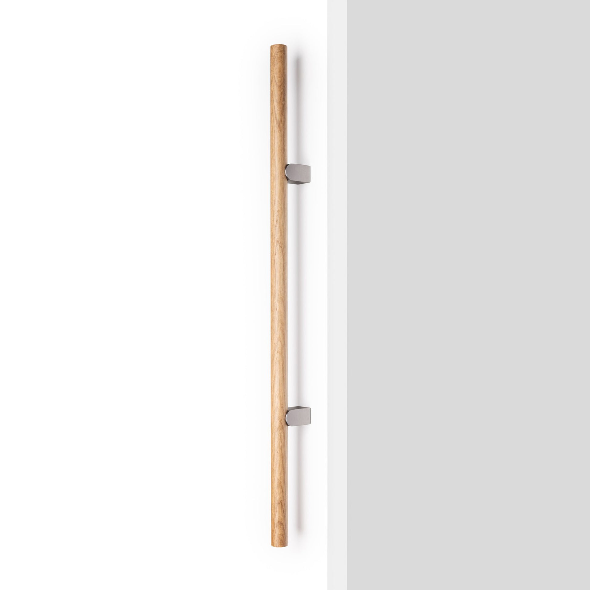Viefe KUMO WOOD BIG Handle Stainless steel look + oak / 320mm