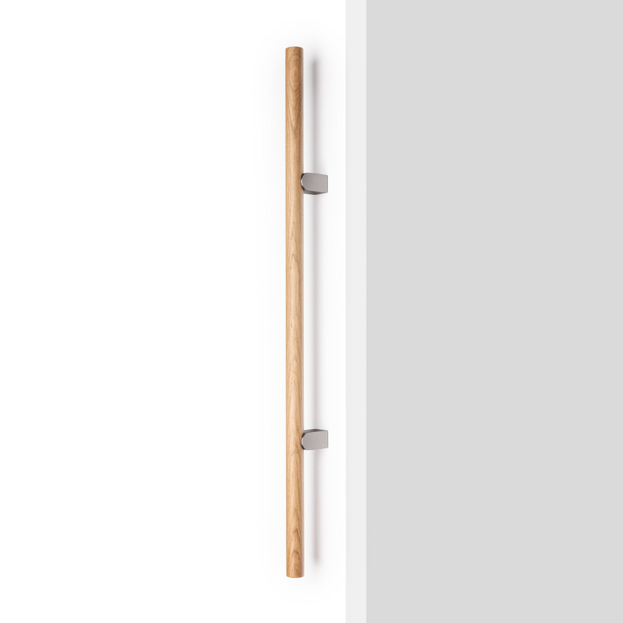Viefe KUMO WOOD BIG Handle Stainless steel look + oak / 320mm