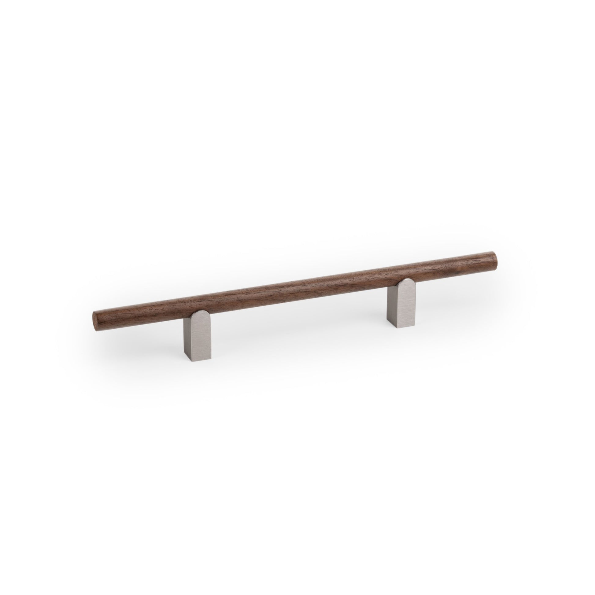 Viefe KUMO WOOD Handle Stainless steel look + walnut / 128mm