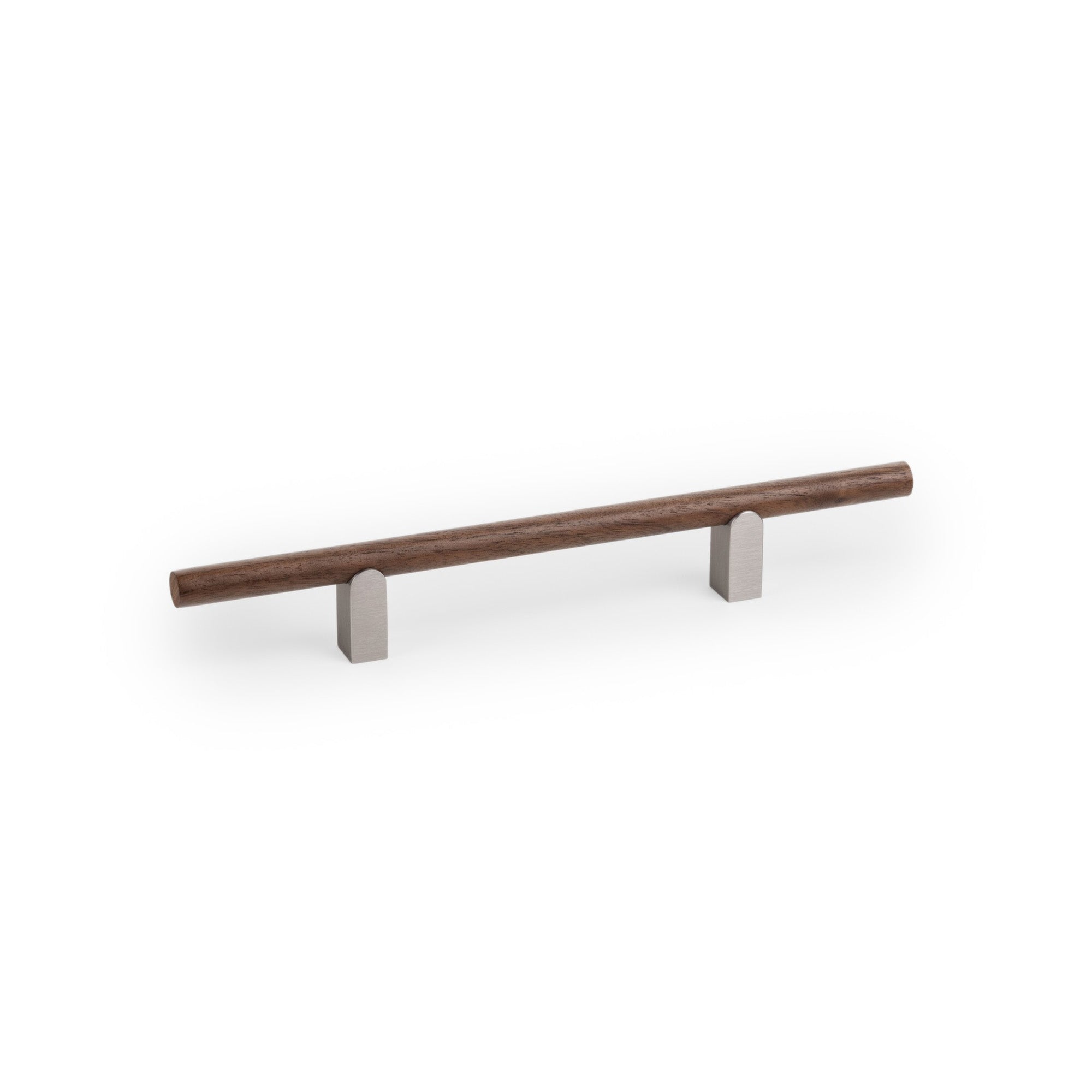 Viefe KUMO WOOD Handle Stainless steel look + walnut / 128mm
