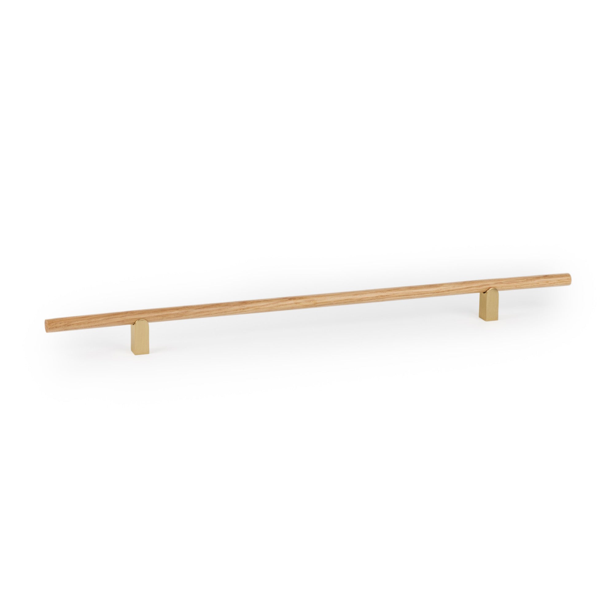 Viefe KUMO WOOD Handle Lacquered brushed brass + oak / 320mm