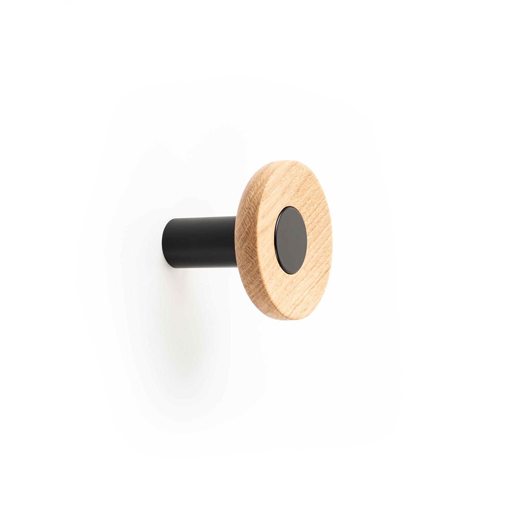 Viefe ZOOT - D60mm Wall Hook Matt black + oak