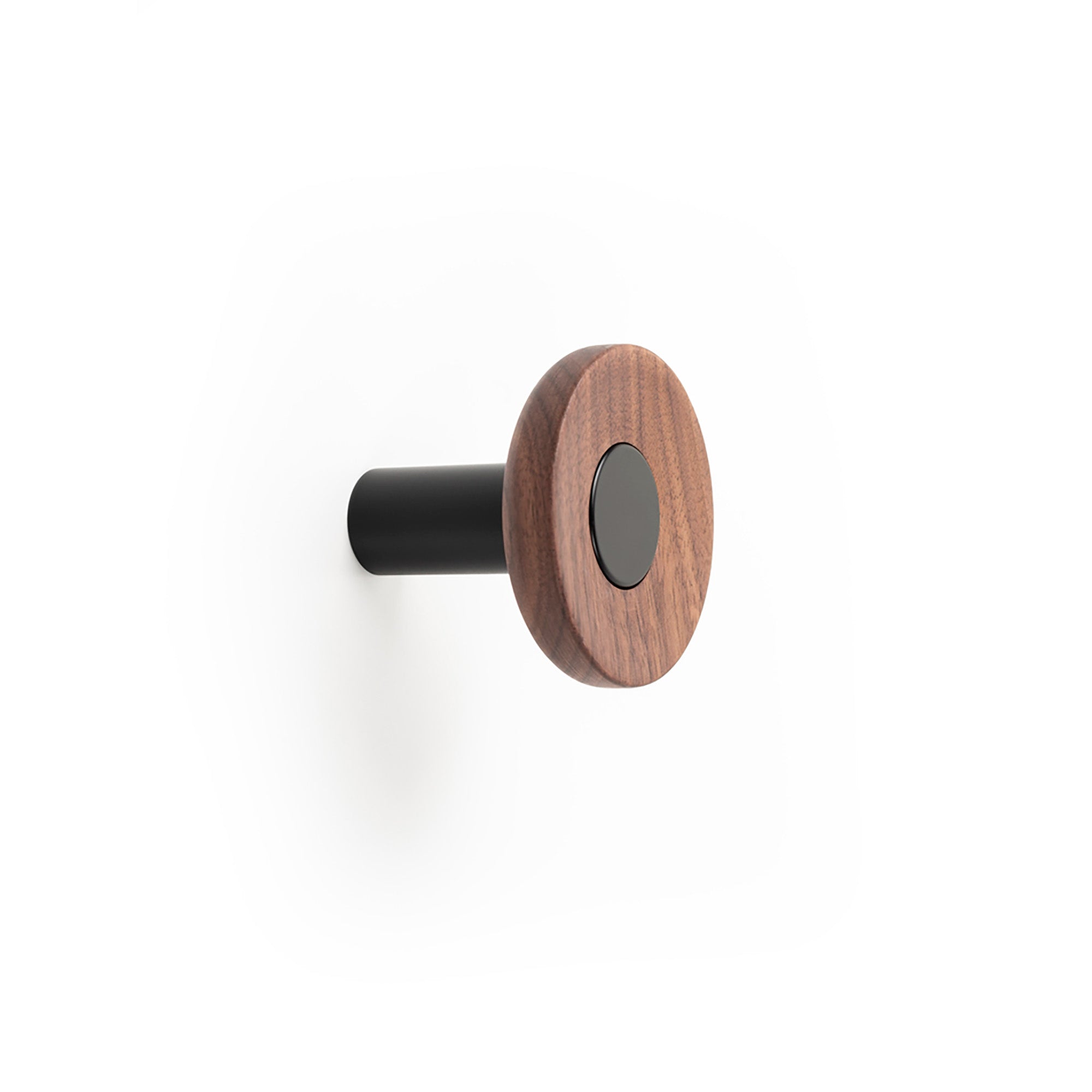 Viefe ZOOT - D60mm Wall Hook Matt black + walnut
