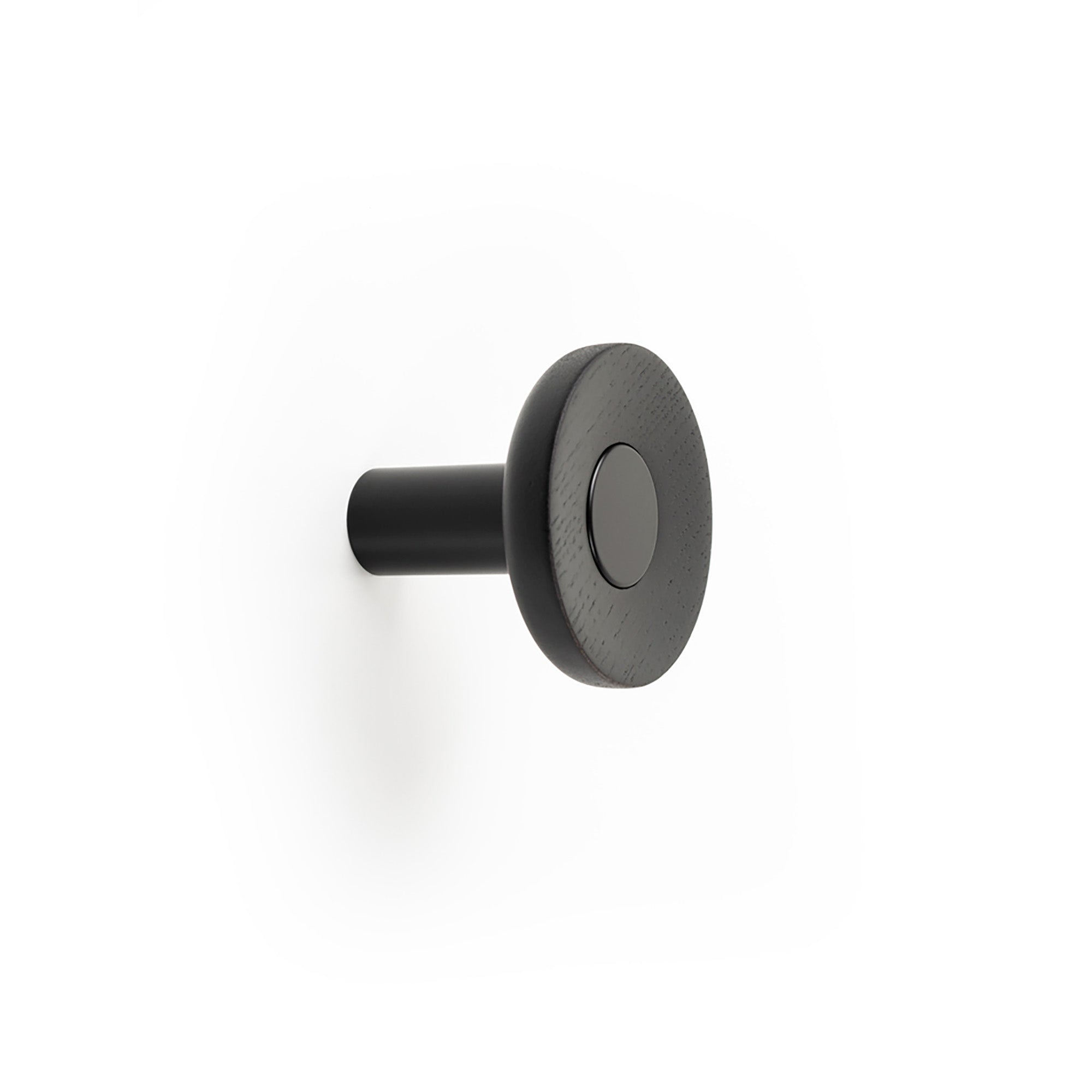 Viefe ZOOT - D60mm Wall Hook Matt black + ash matt black lacquered