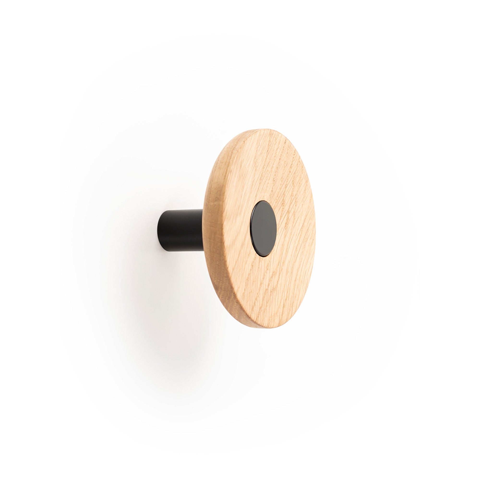 Viefe ZOOT - D90mm Wall Hook Matt black + oak
