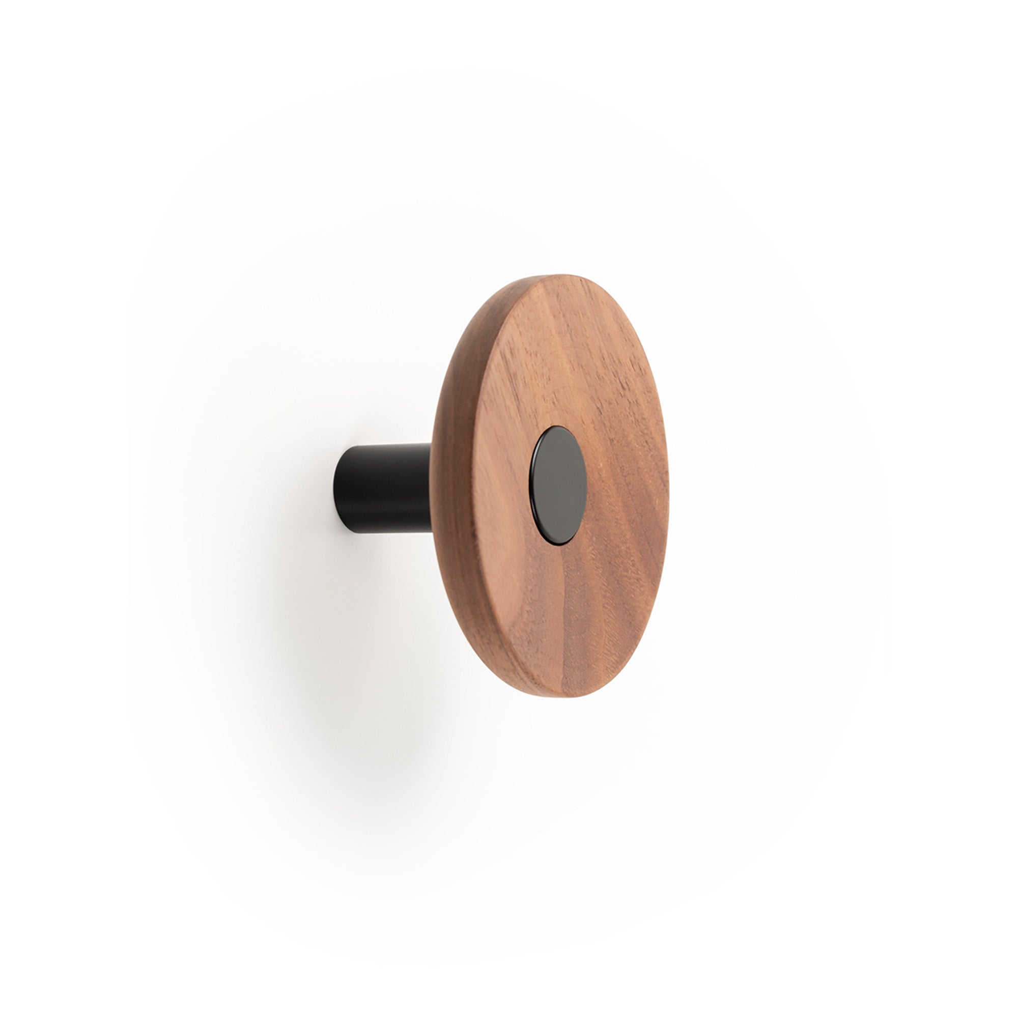 Viefe ZOOT - D90mm Wall Hook Matt black + walnut
