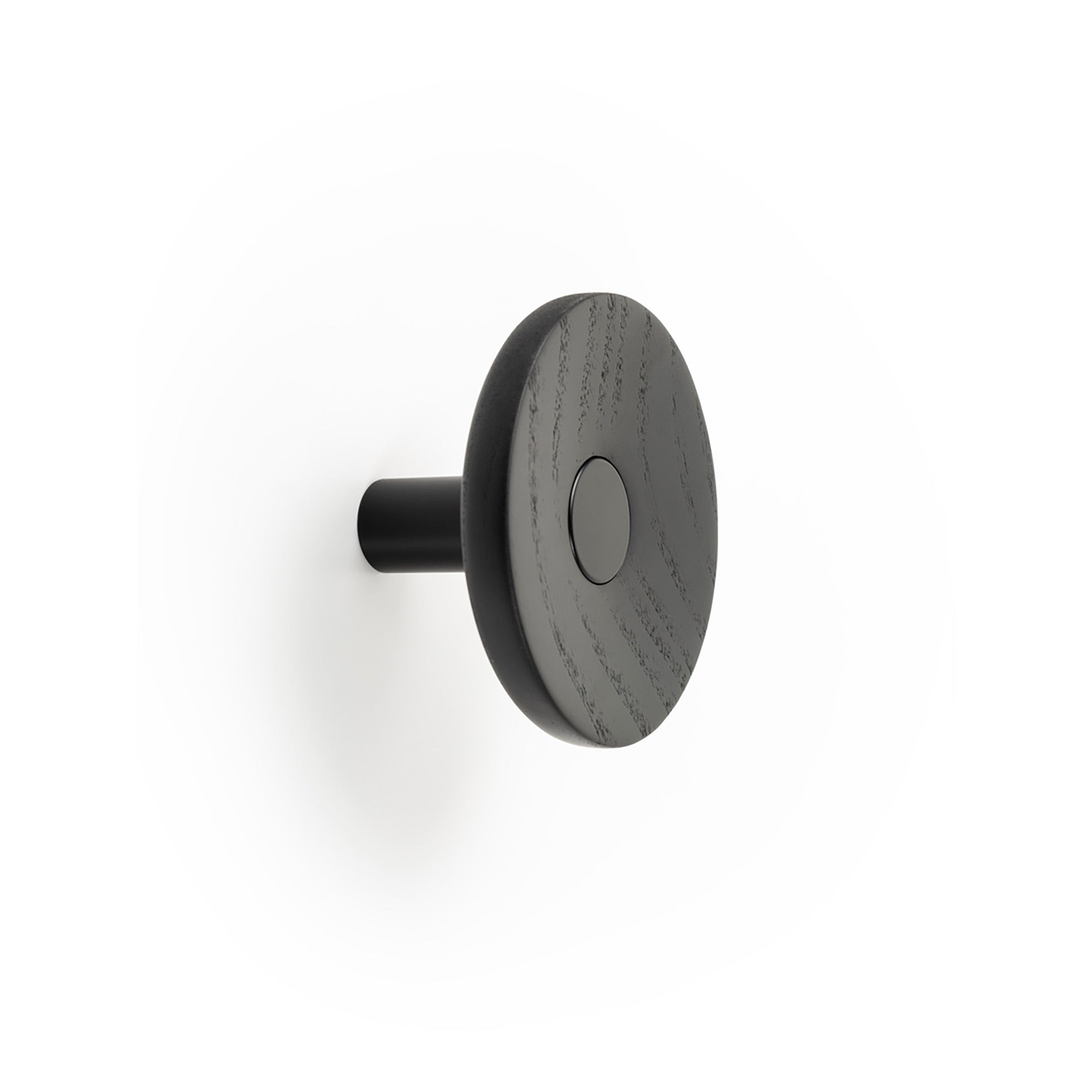 Viefe ZOOT - D90mm Wall Hook Matt black + ash matt black lacquered