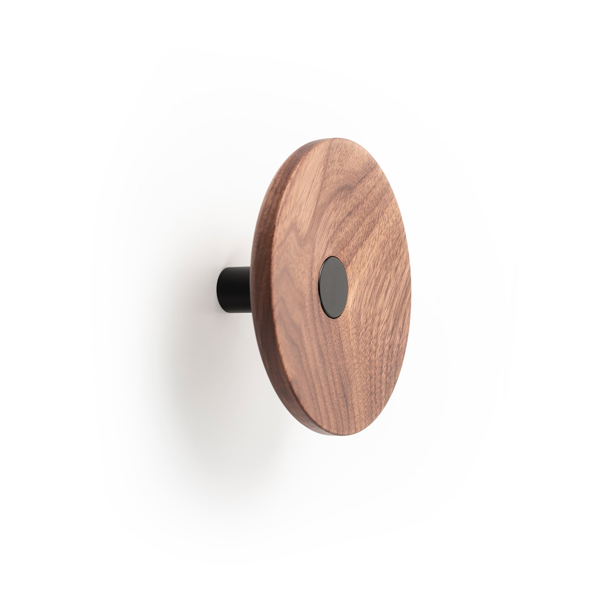 Viefe ZOOT - D120mm Wall Hook Matt black + walnut