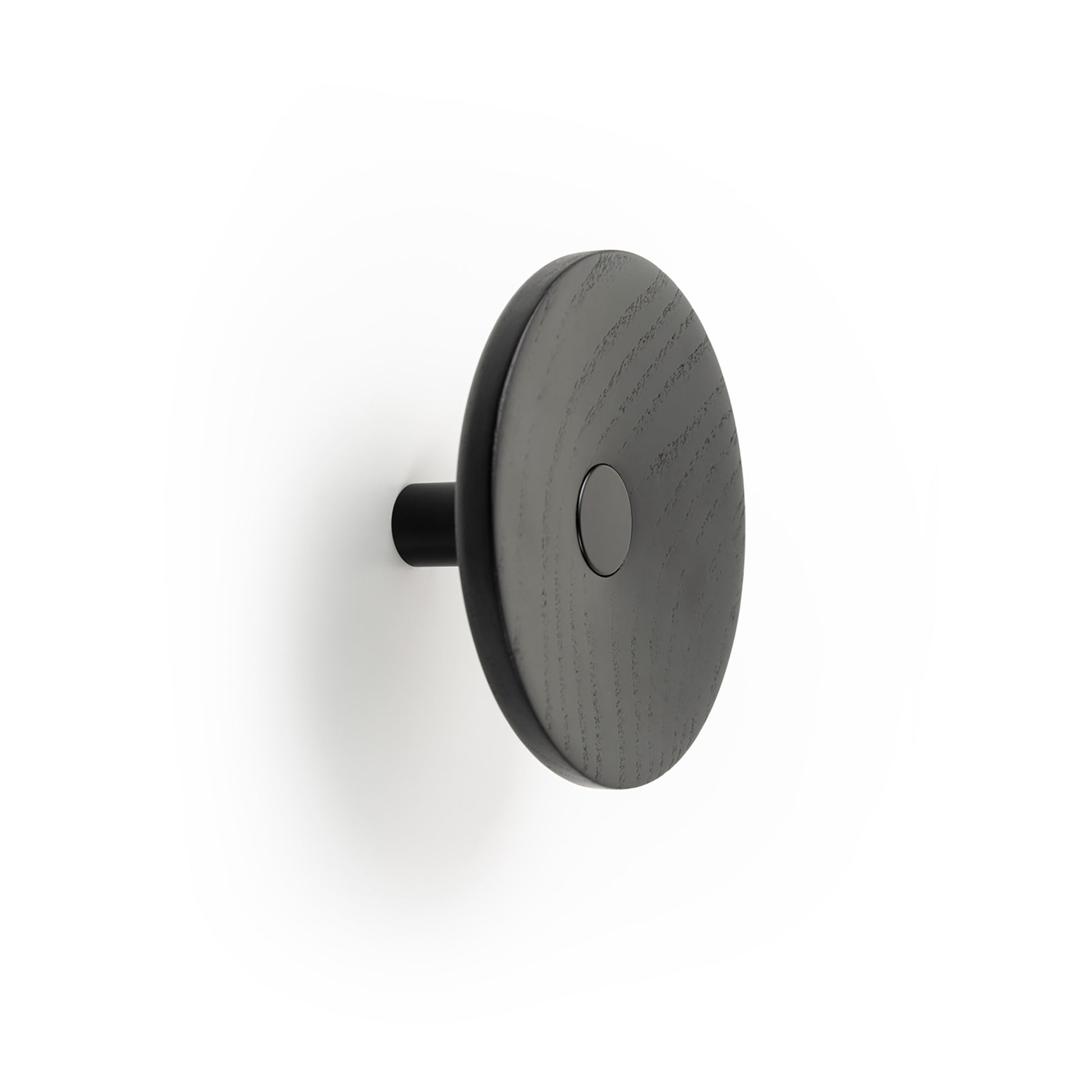 Viefe ZOOT - D120mm Wall Hook Matt black + ash matt black lacquered
