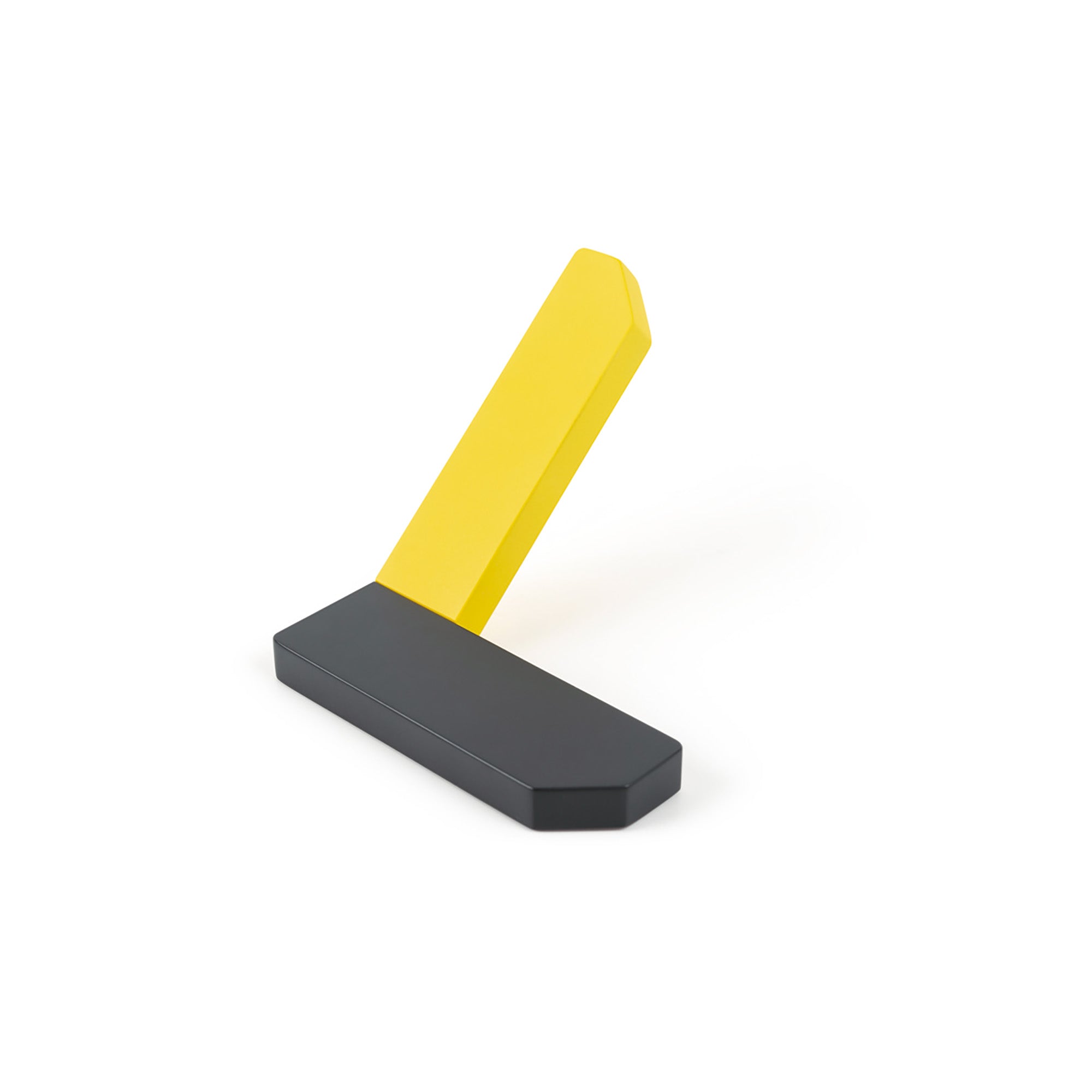 Viefe CORNER - 101x87x67mm Wall Hook Anthracite grey + yellow