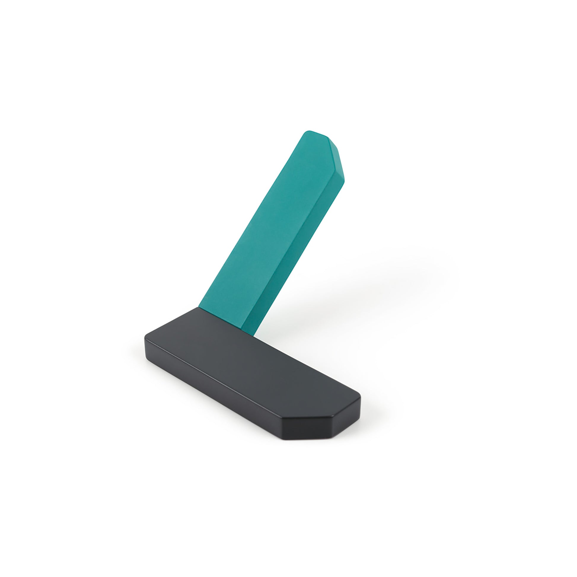 Viefe CORNER - 101x87x67mm Wall Hook Anthracite grey + blue turquoise