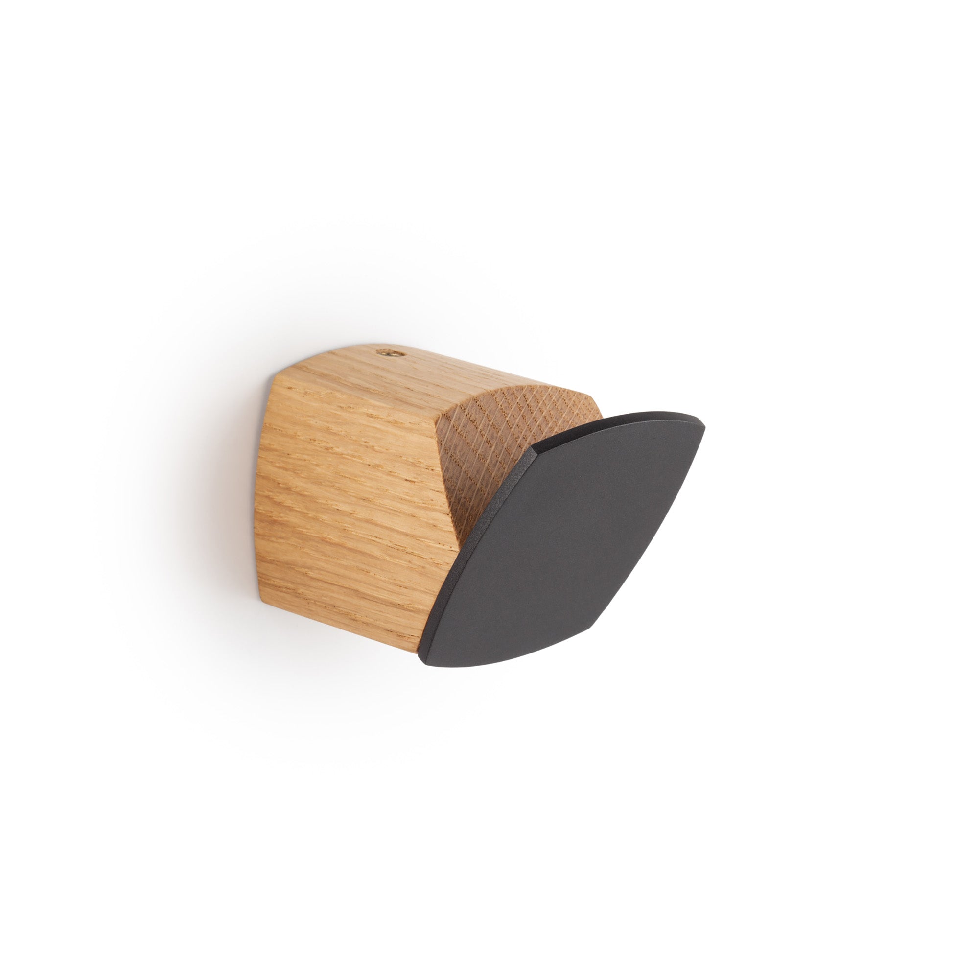 Viefe MEGG - 40x45mm Wall Hook Oak + lava grey