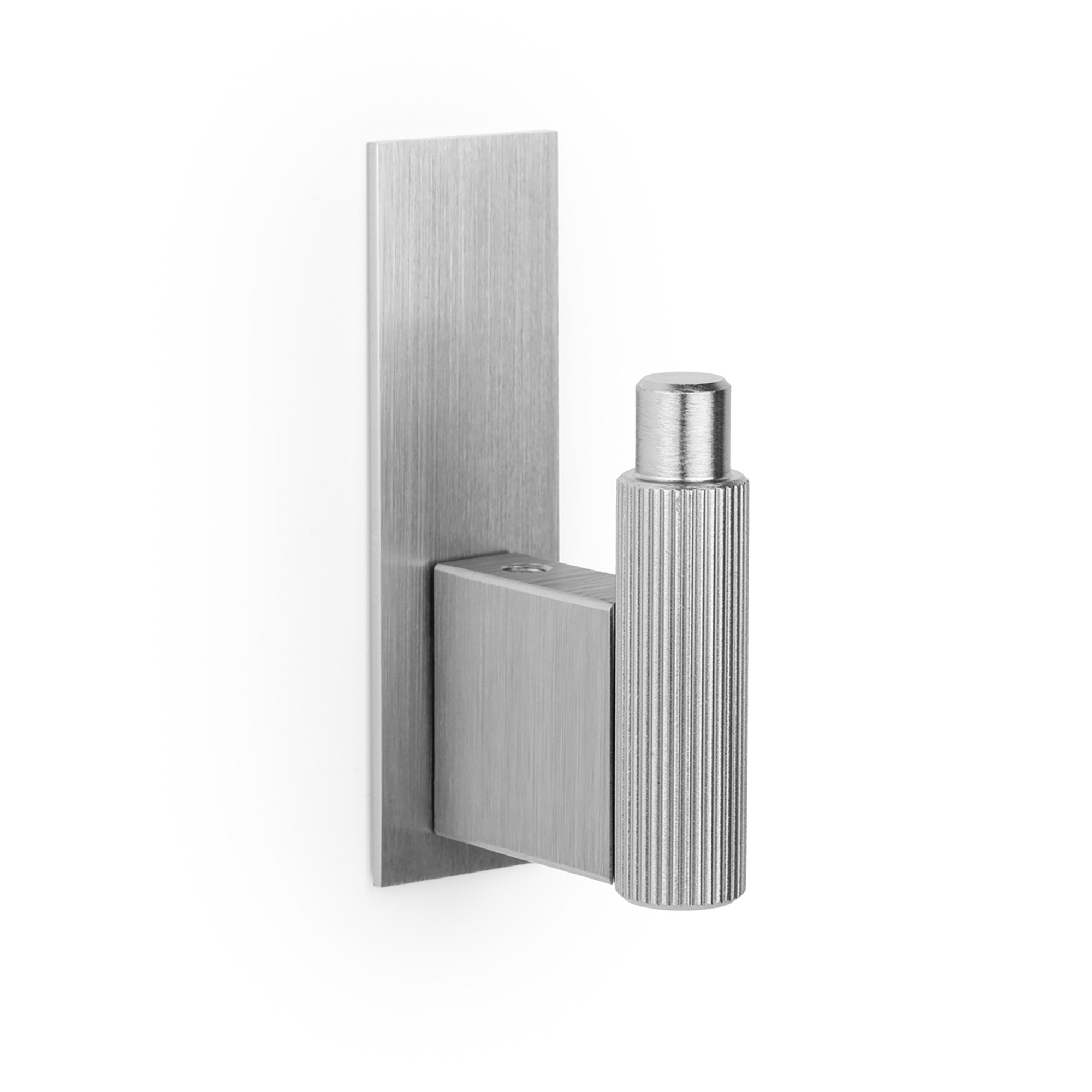 Viefe ARPA PLATE - 25x80mm Wall Hook Stainless Steel look