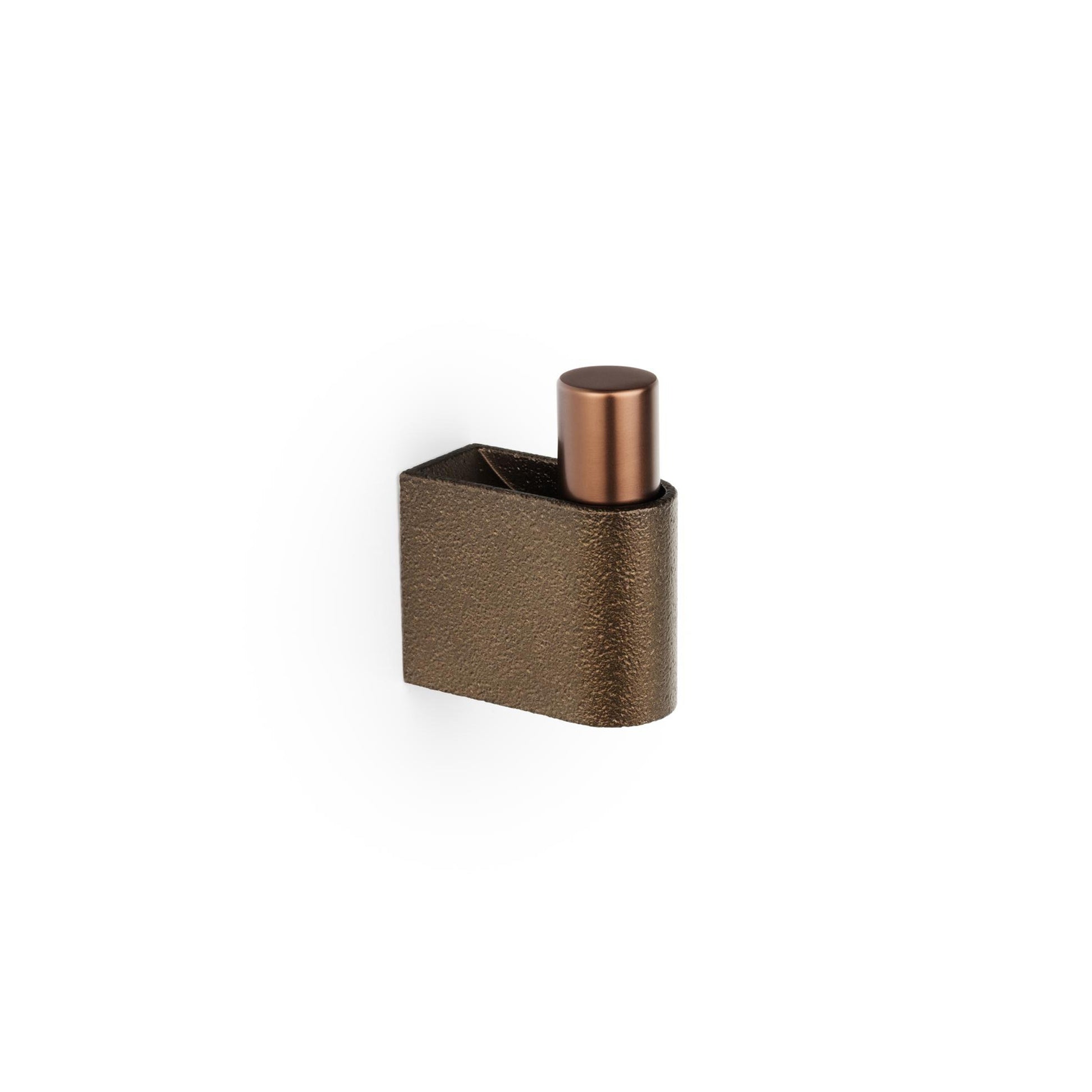 Viefe CASEY Wall Hook Textured metallic brown + Matt bronze / 23 x 50mm