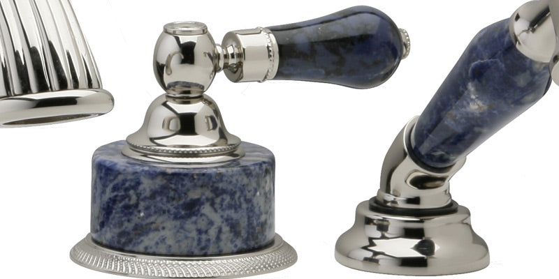 7-1/8" - Polished Nickel - REGENT Deck Tub Set with Hand Shower K2272P1 by Phylrich - New York Hardware