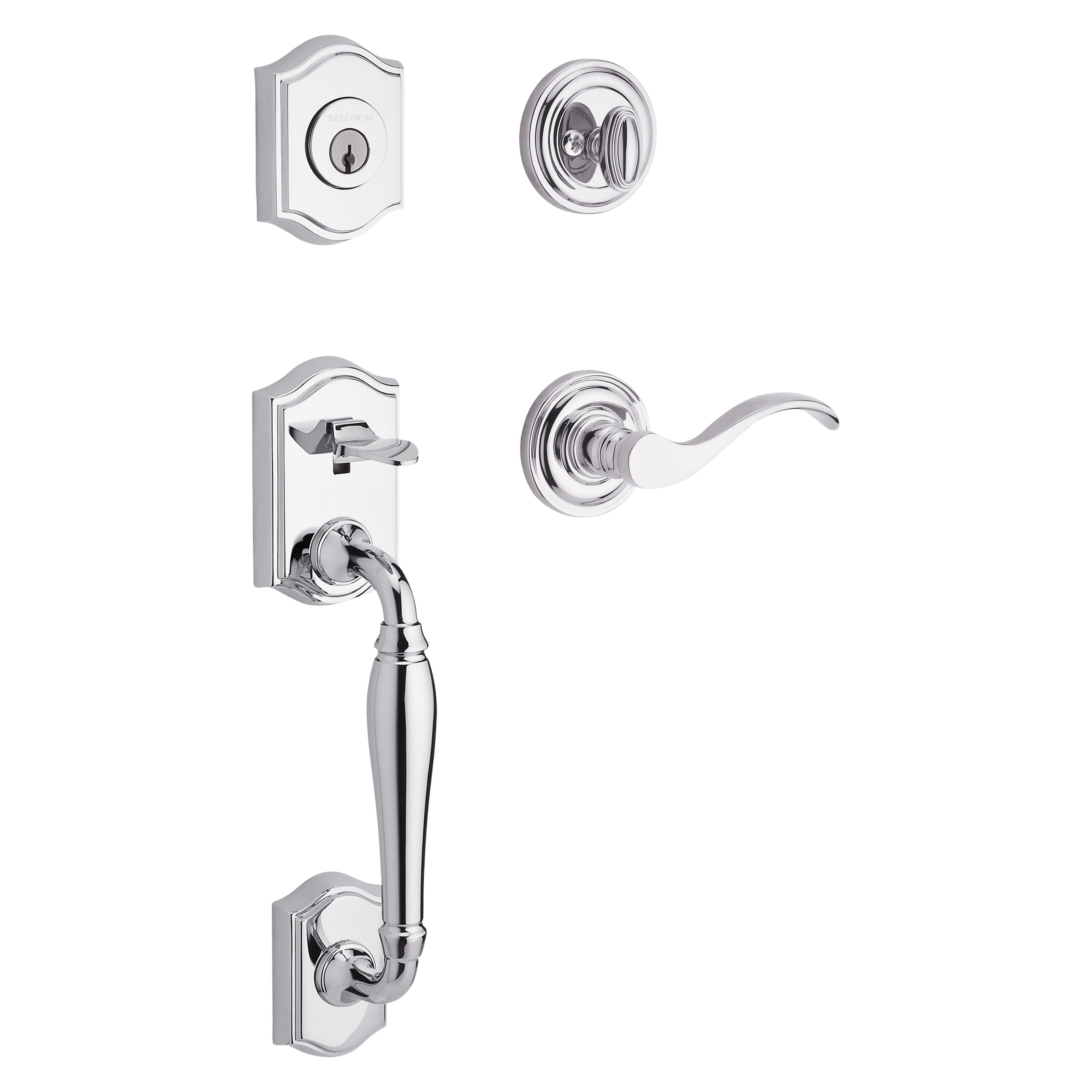 Baldwin Reserve Westcliff Single Cylinder Handleset With Curver Lever