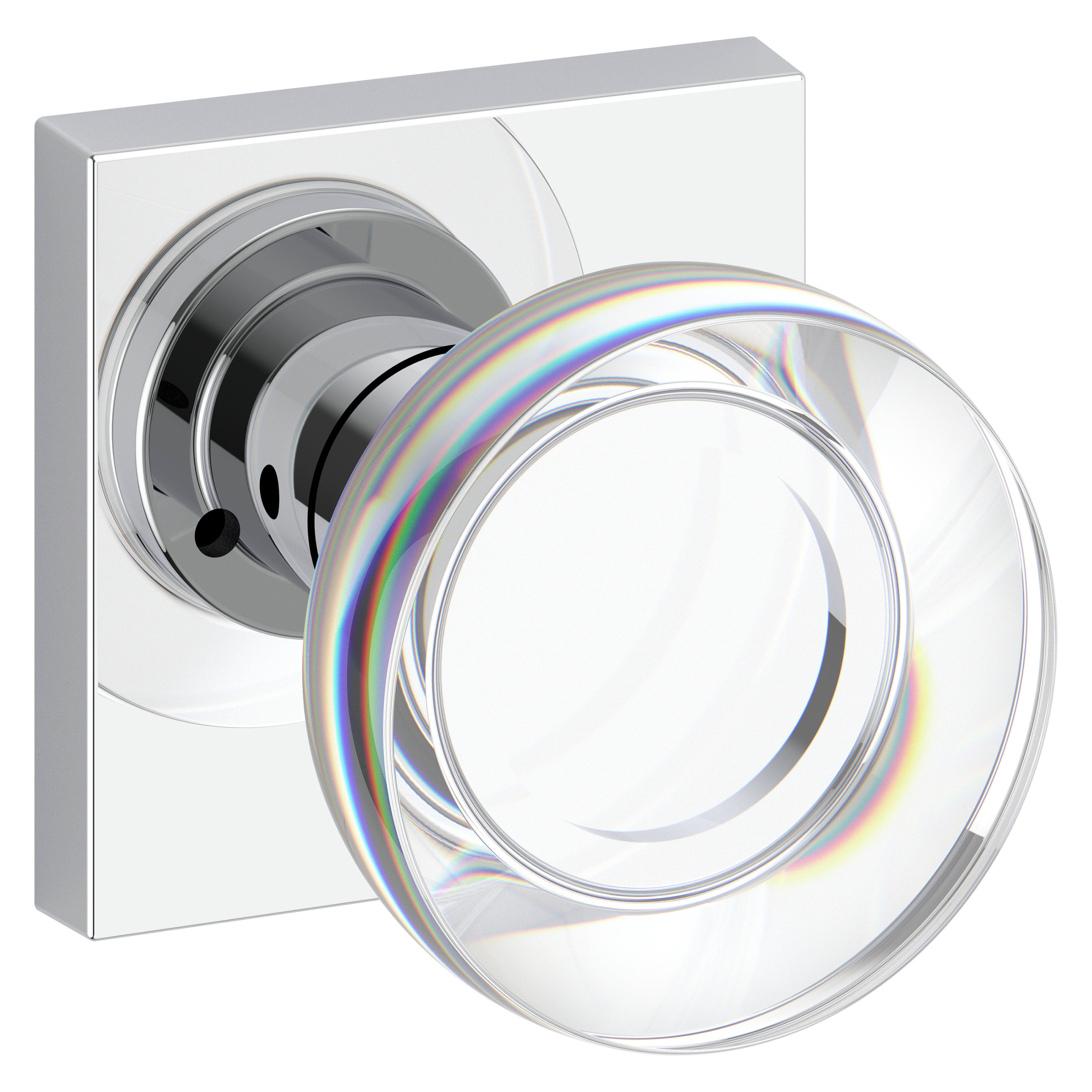 Baldwin Reserve Contemporary Crystal Privacy Knob Set