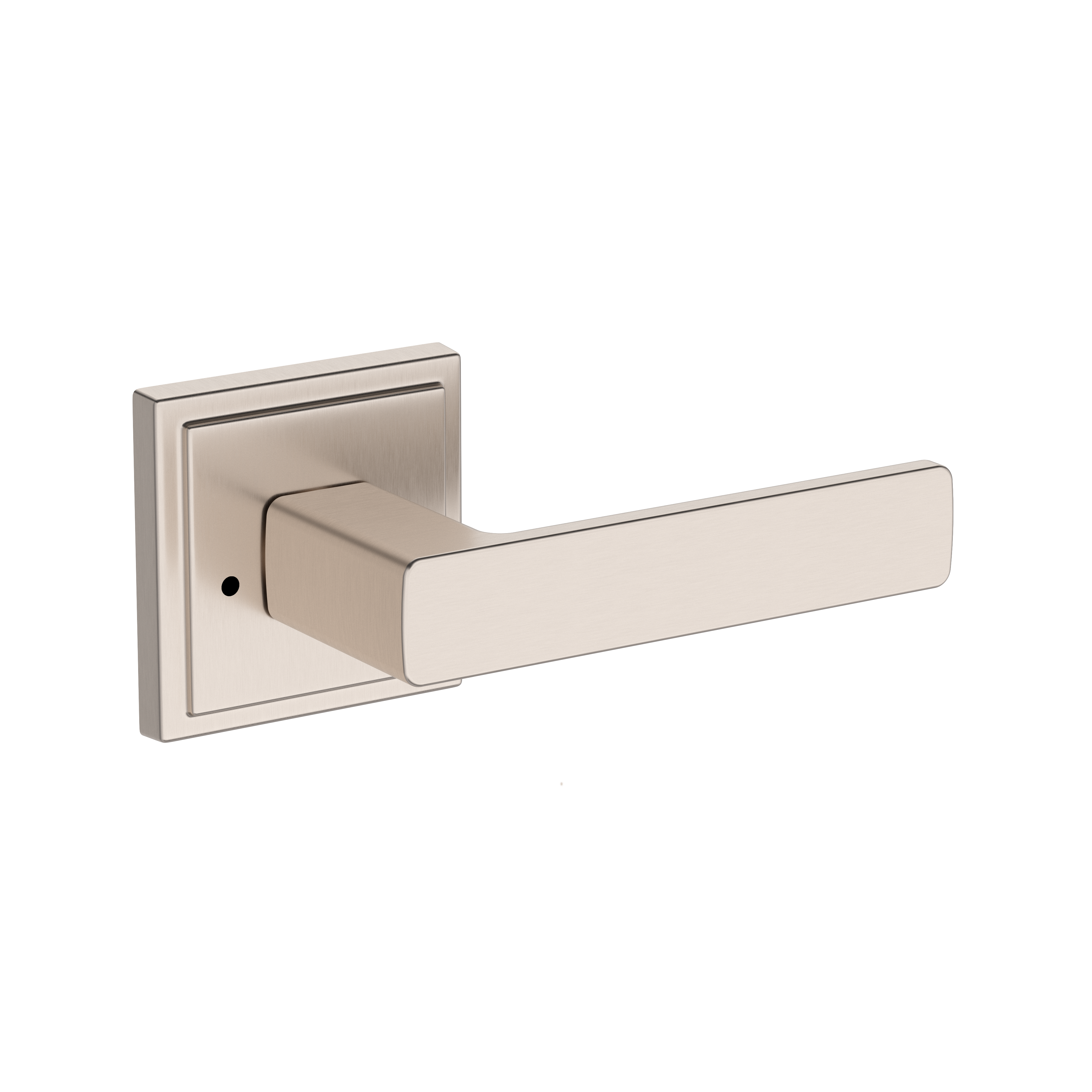 Baldwin Sharpewood Lever Set with Stepped Square Rose