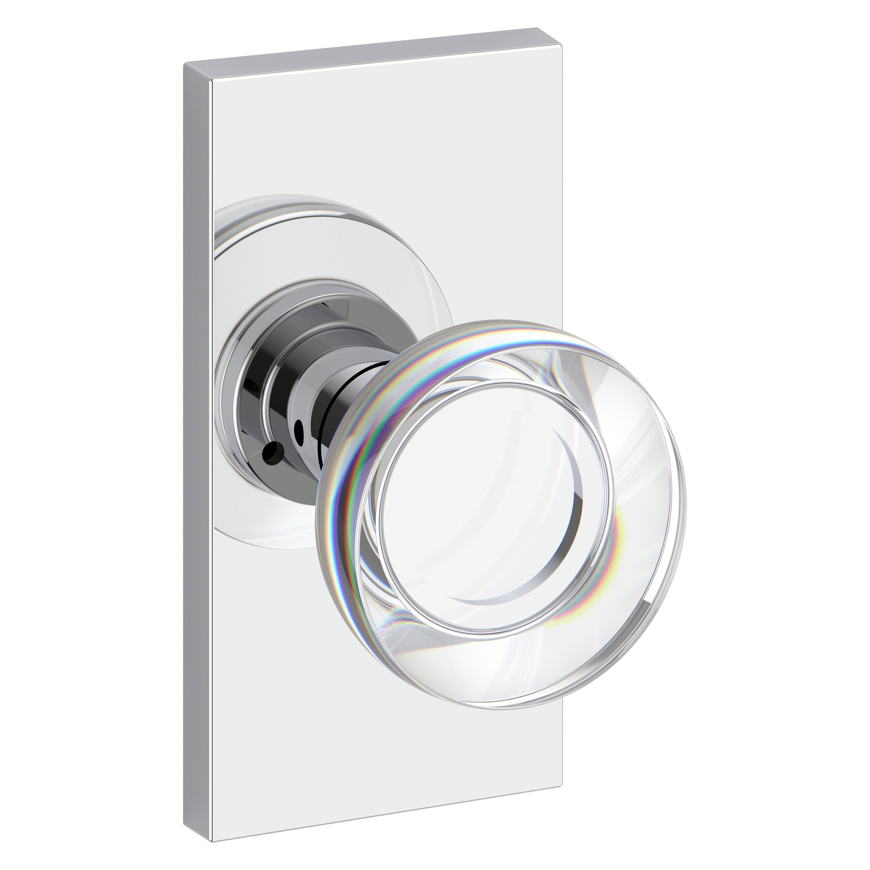 Baldwin Reserve Contemporary Crystal Privacy Knob Set
