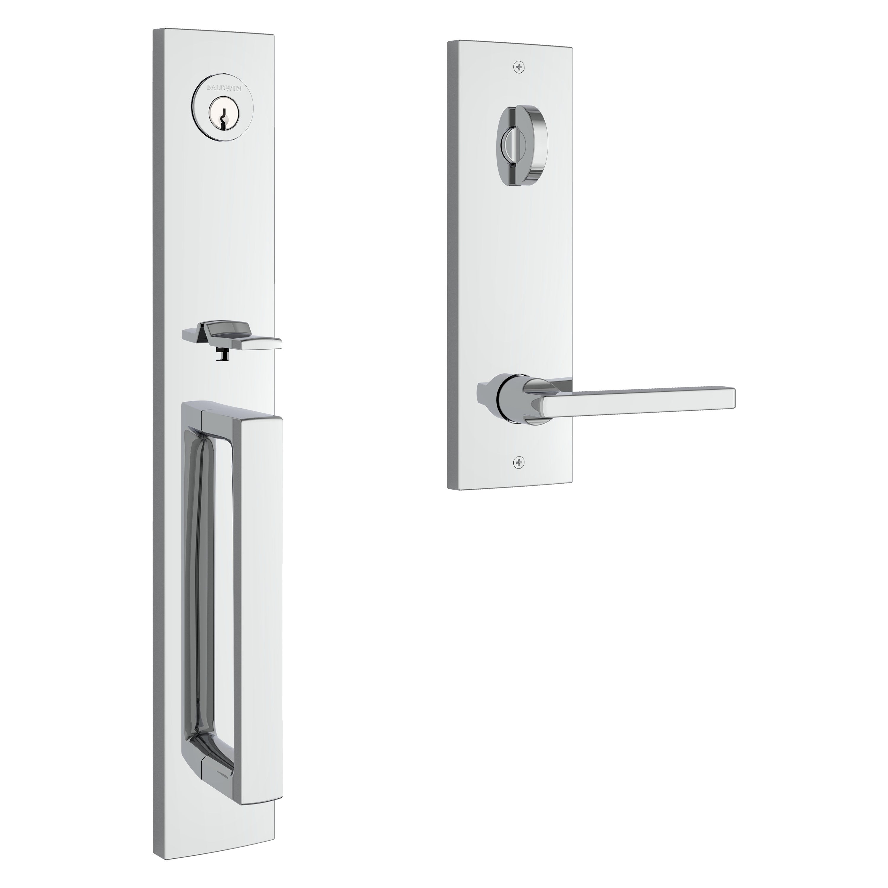 Baldwin Reserve Santa Cruz Handleset With Square Lever
