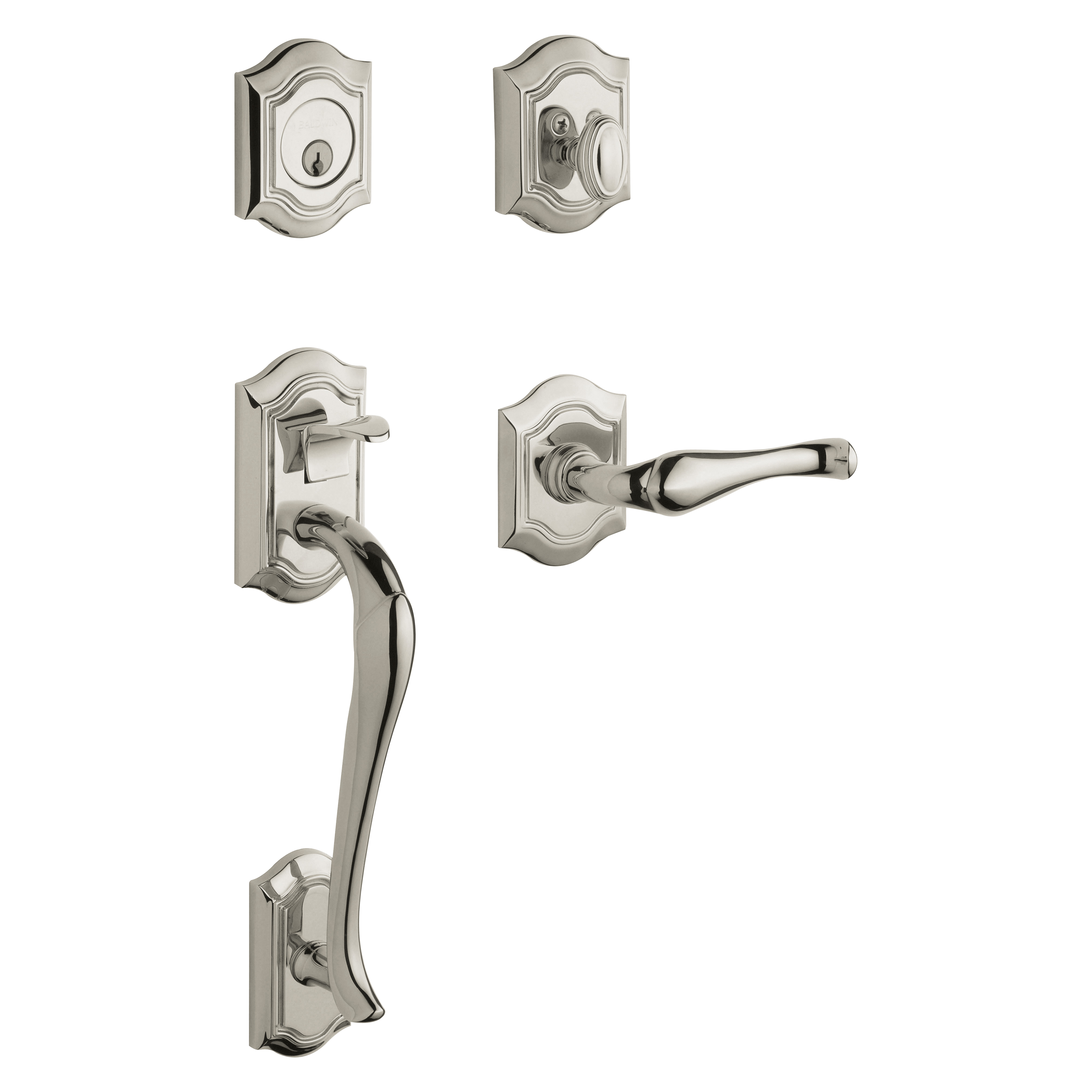 Baldwin Bethpage Sectional Trim with 5447V Lever and Arch Interior