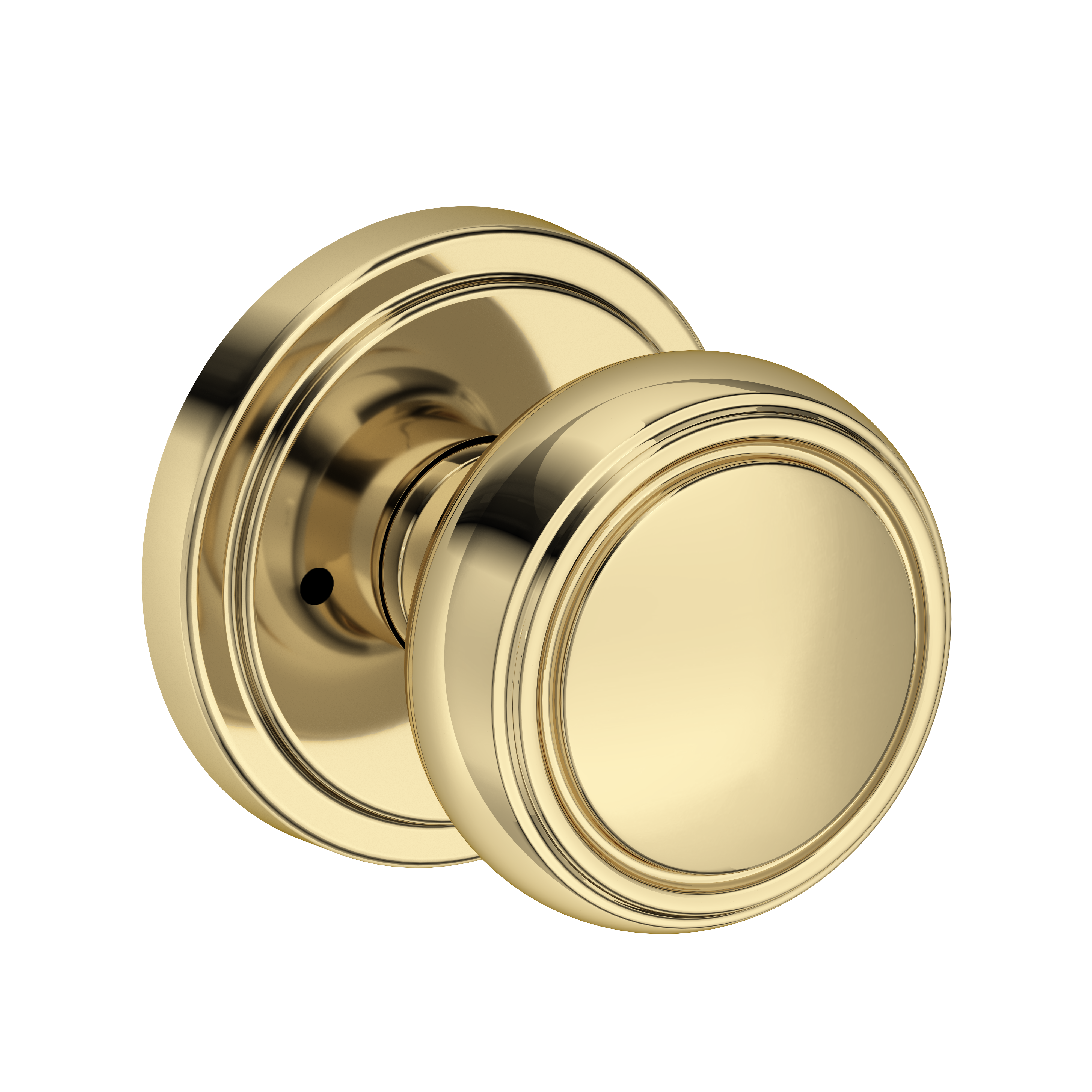 Baldwin Bremerton Knob Set with Stepped Round Rose