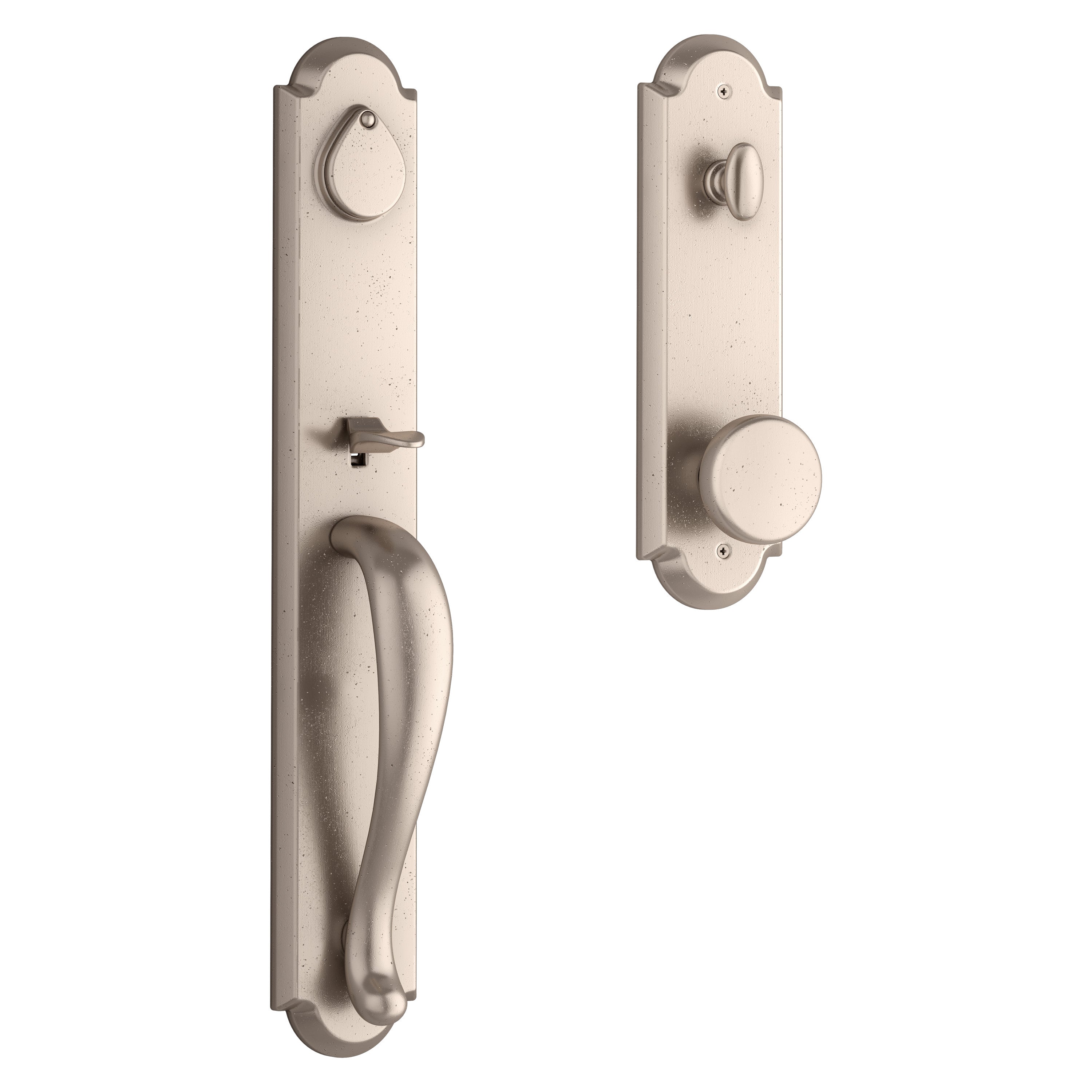 Baldwin Reserve Elkhorn Handleset With Rustic Knob