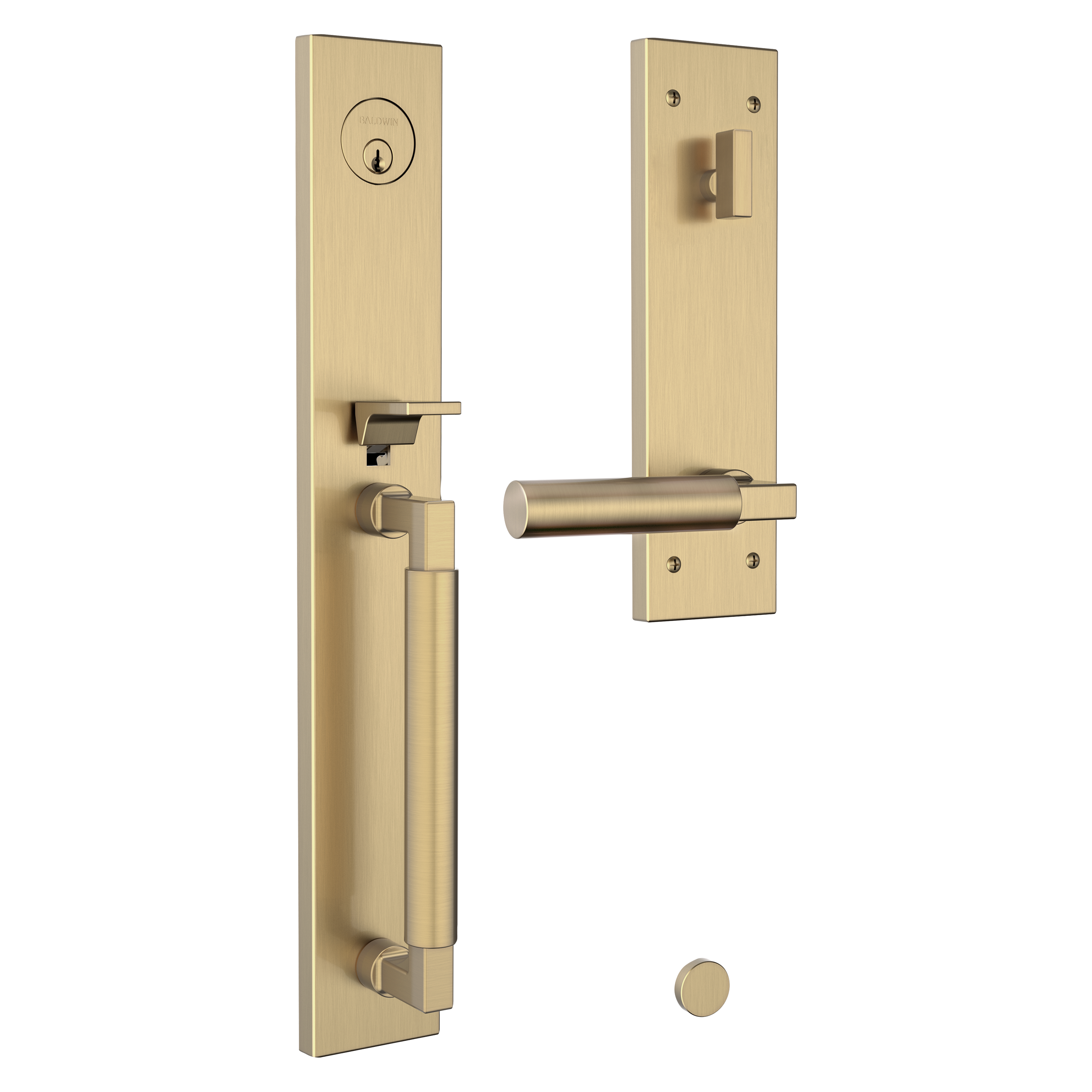 Baldwin Gramercy Egress Entrance Handleset with L029 Lever