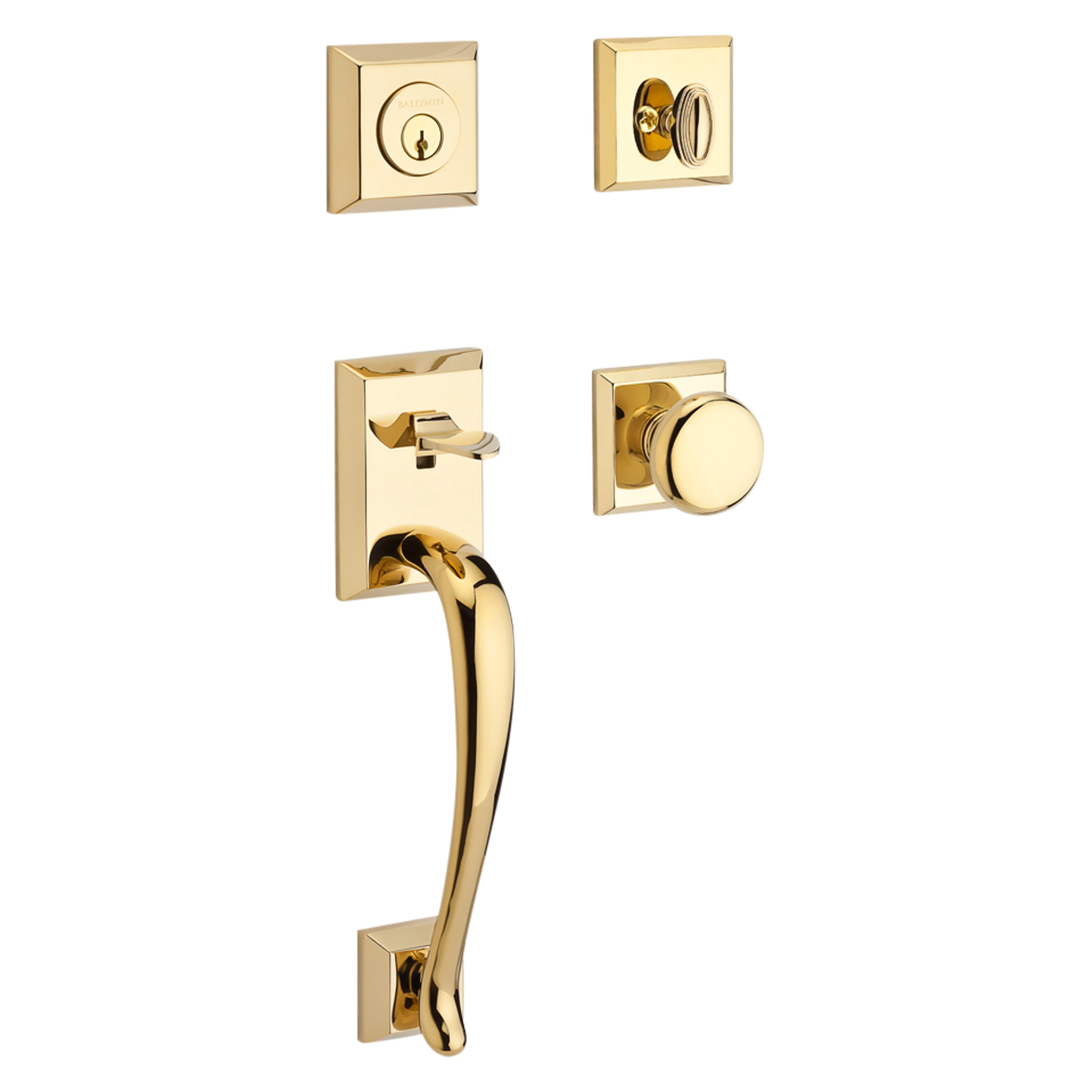 Baldwin Reserve Napa Single Cylinder Handleset With Round Knob