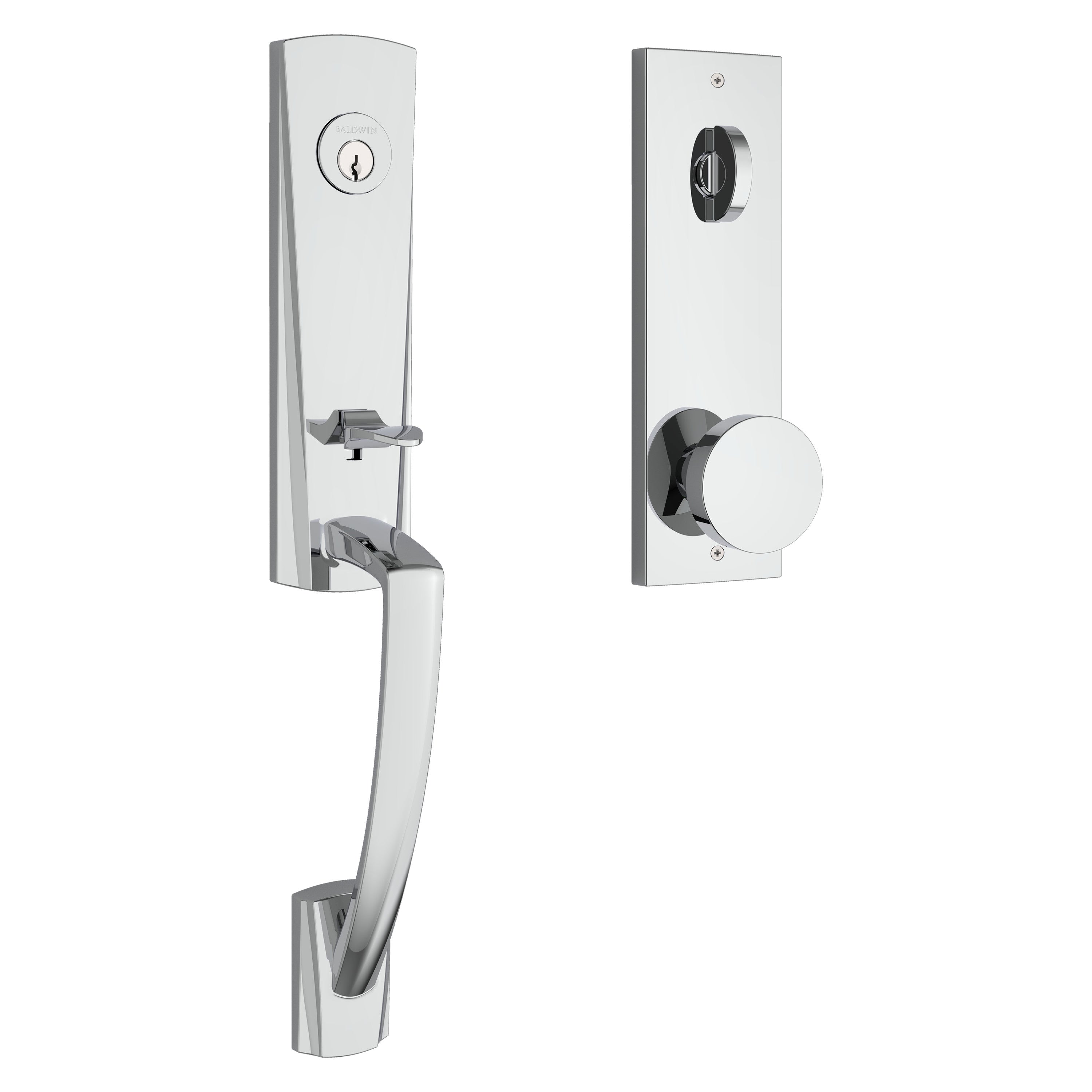 Baldwin Reserve Miami Handleset With Contemporary Knob