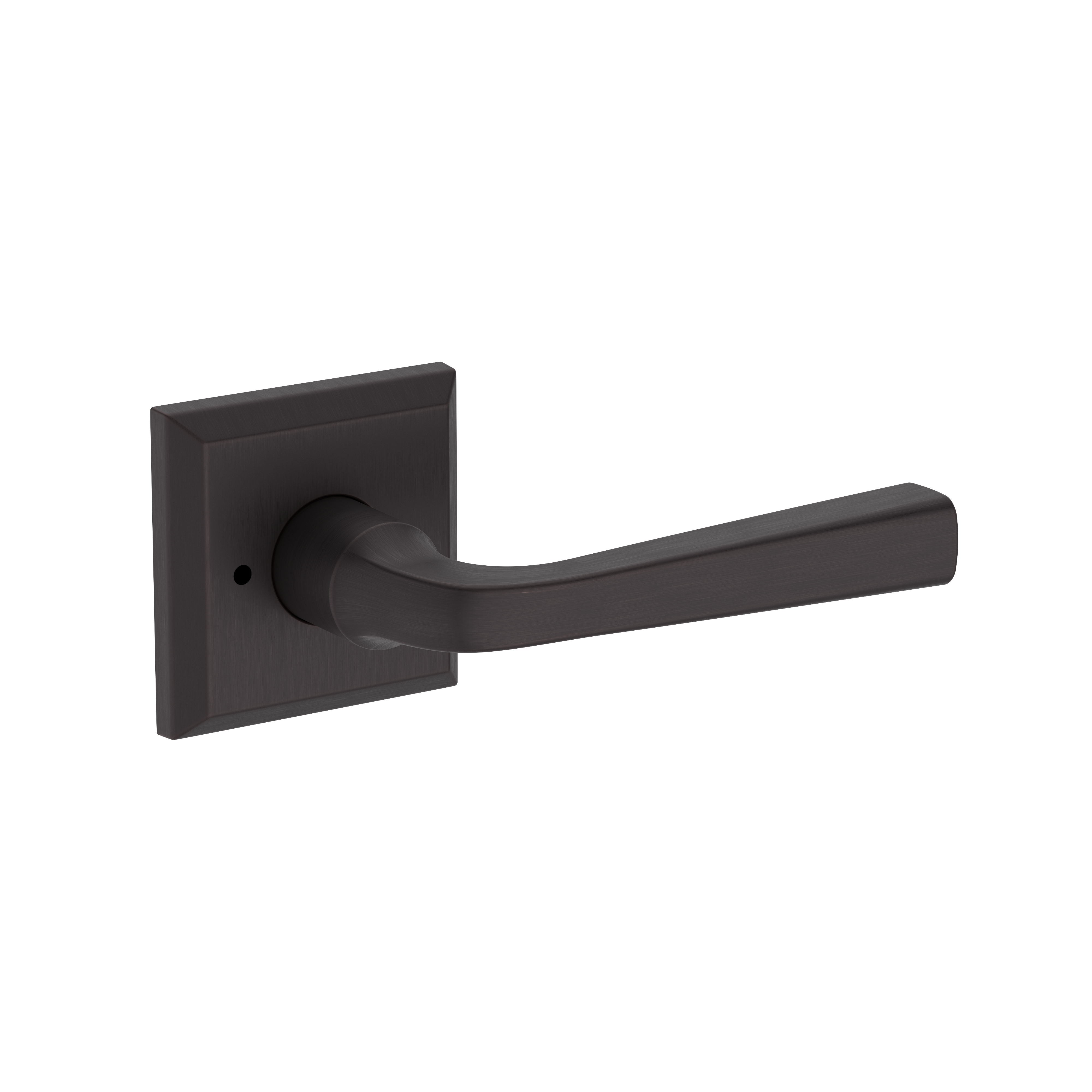 Baldwin Kingvale Lever Set with Traditional Square Rose
