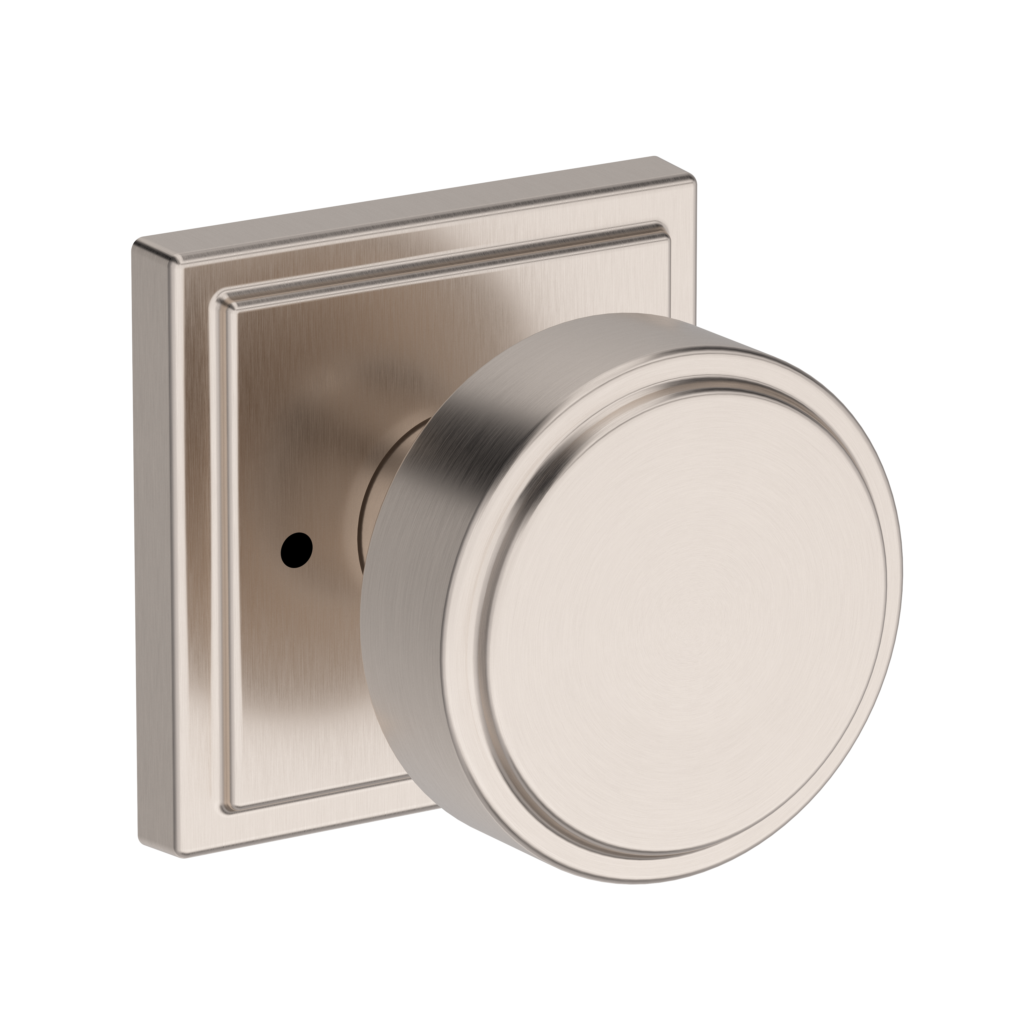 Baldwin Vashon Knob Set with Stepped Square Rose