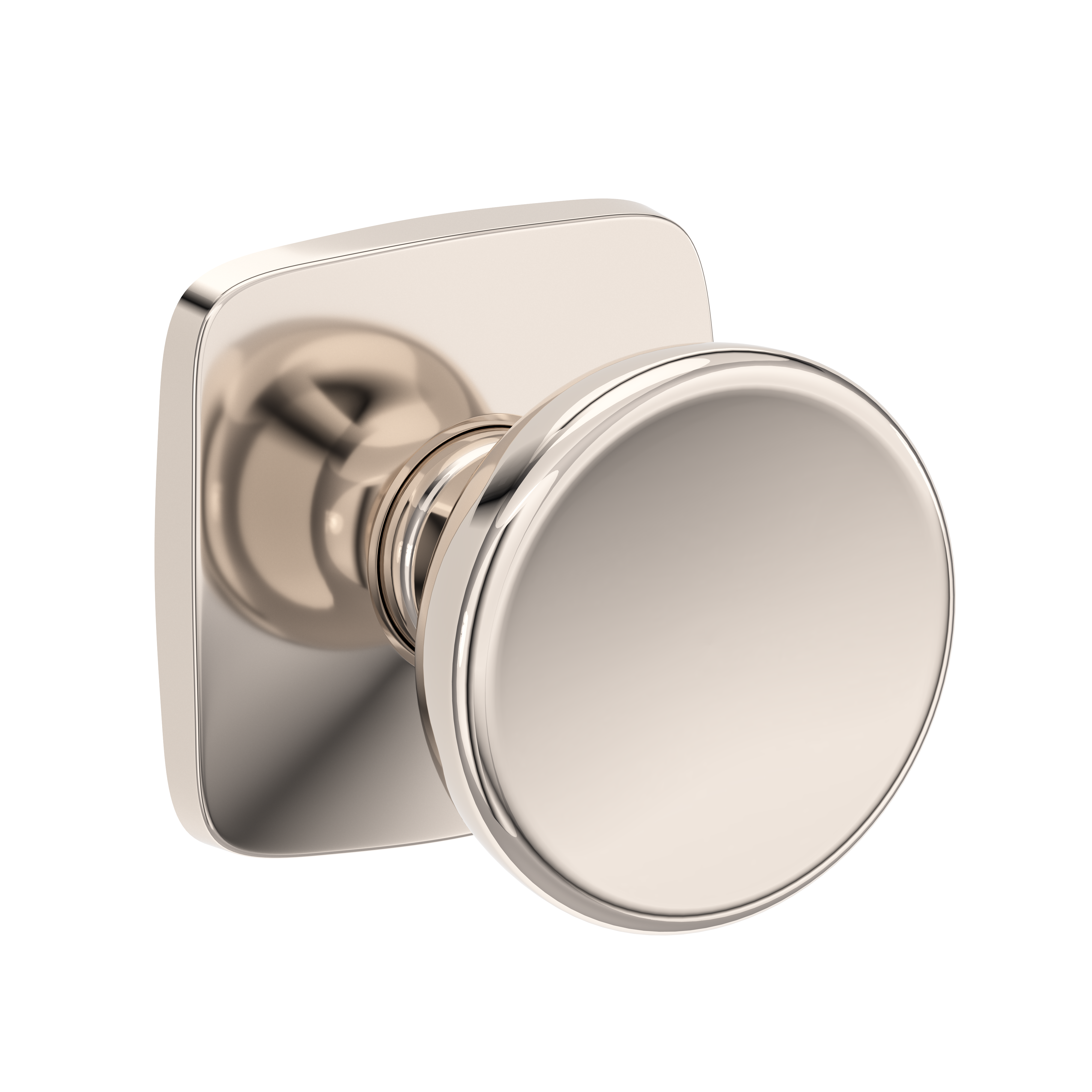 Baldwin Solvang Knob Set with Soft Square Rose