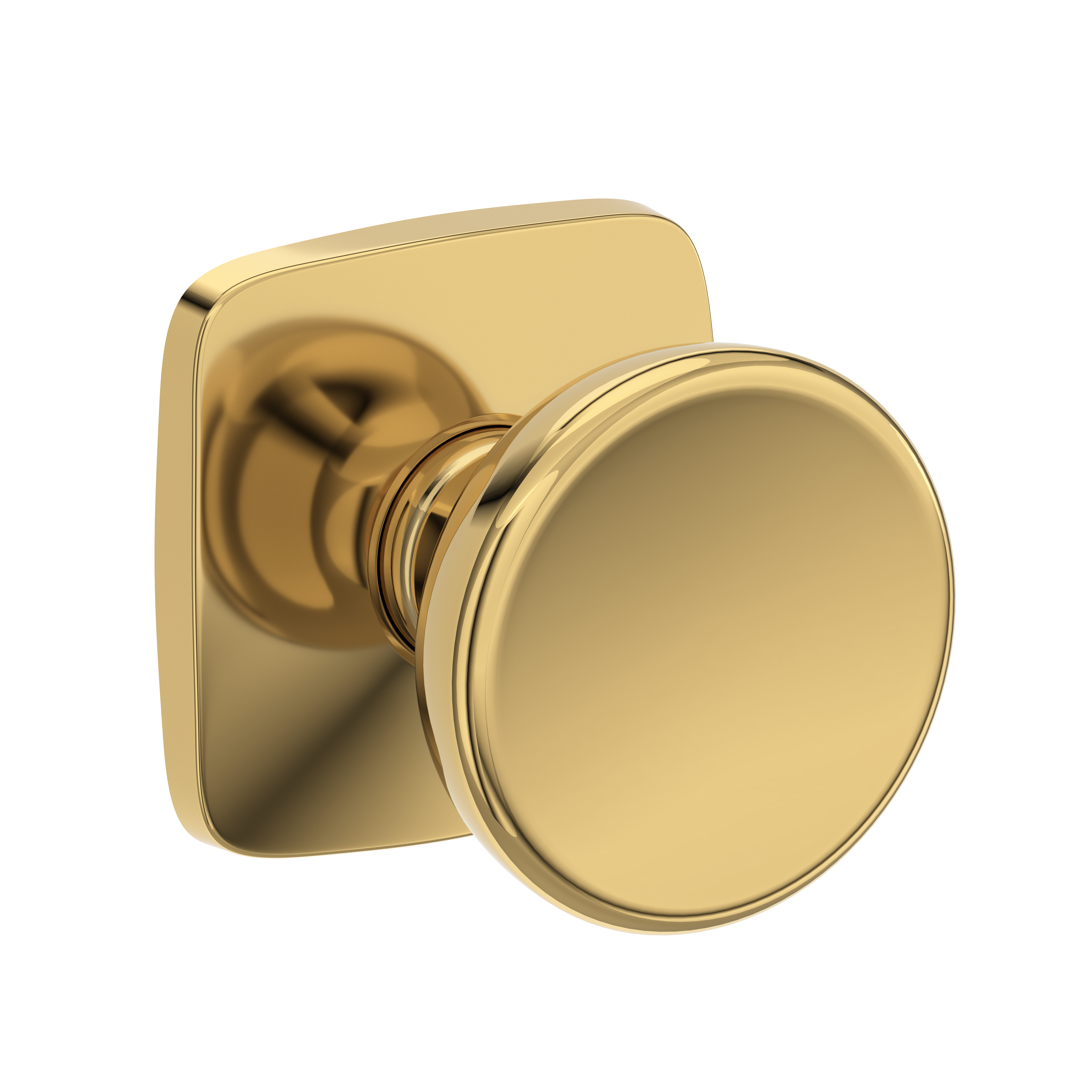 Baldwin Solvang Knob Set with Soft Square Rose