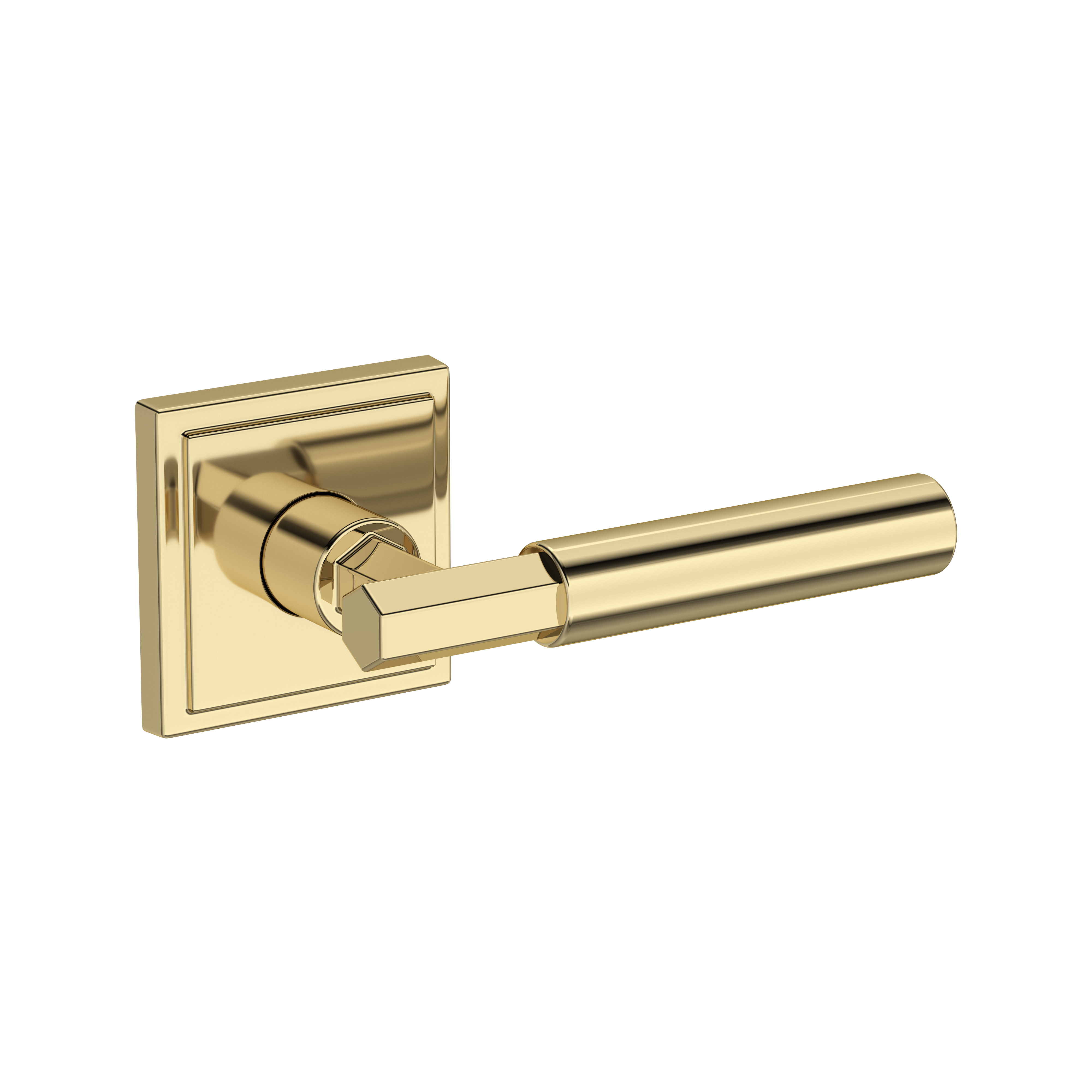 Baldwin Riddling Lever Set with Stepped Square Rose